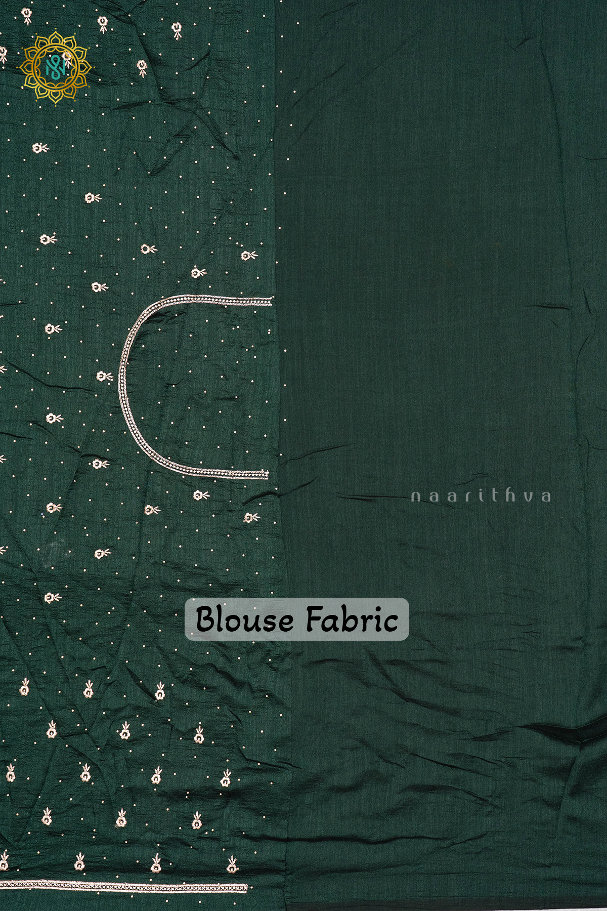 WINE WITH BOTTLE GREEN - PARTY WEAR TUSSAR GEORGETTE