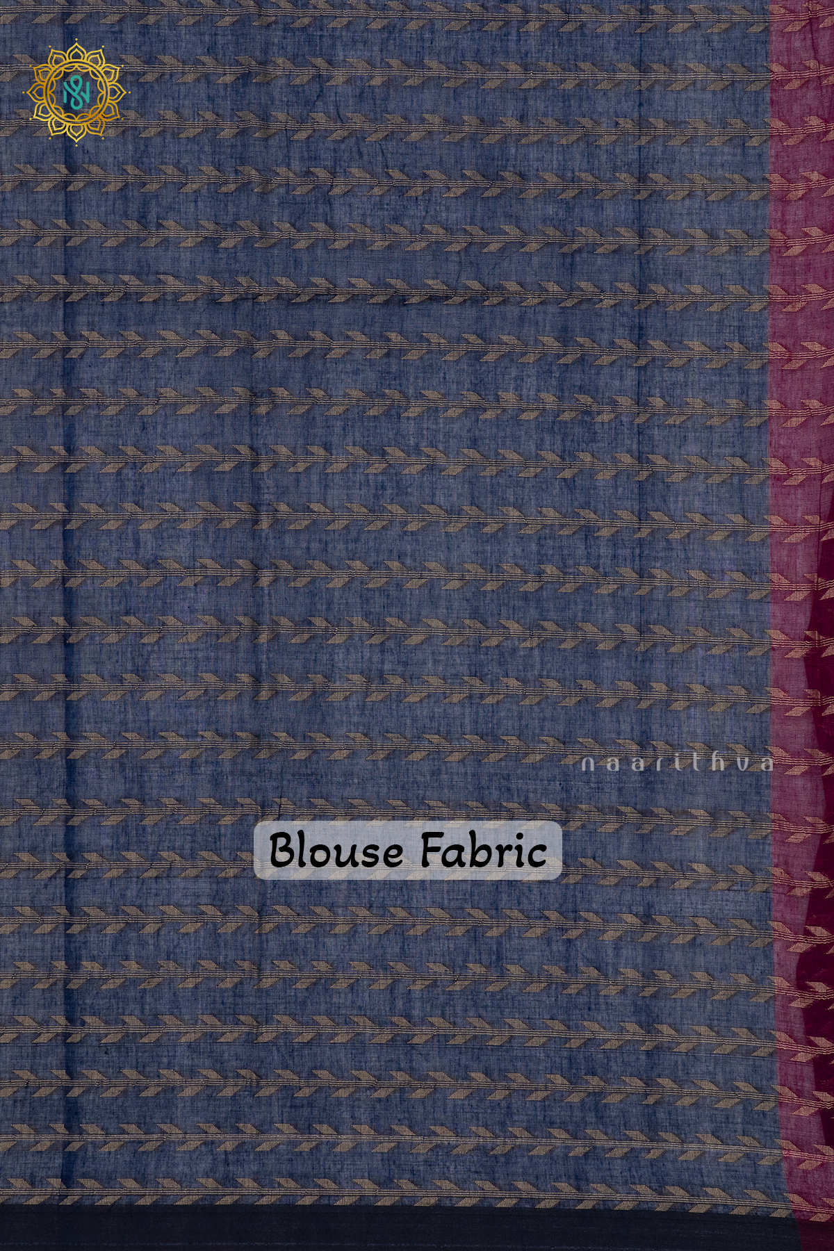 MAGENTA WITH BLUE - MUL COTTON