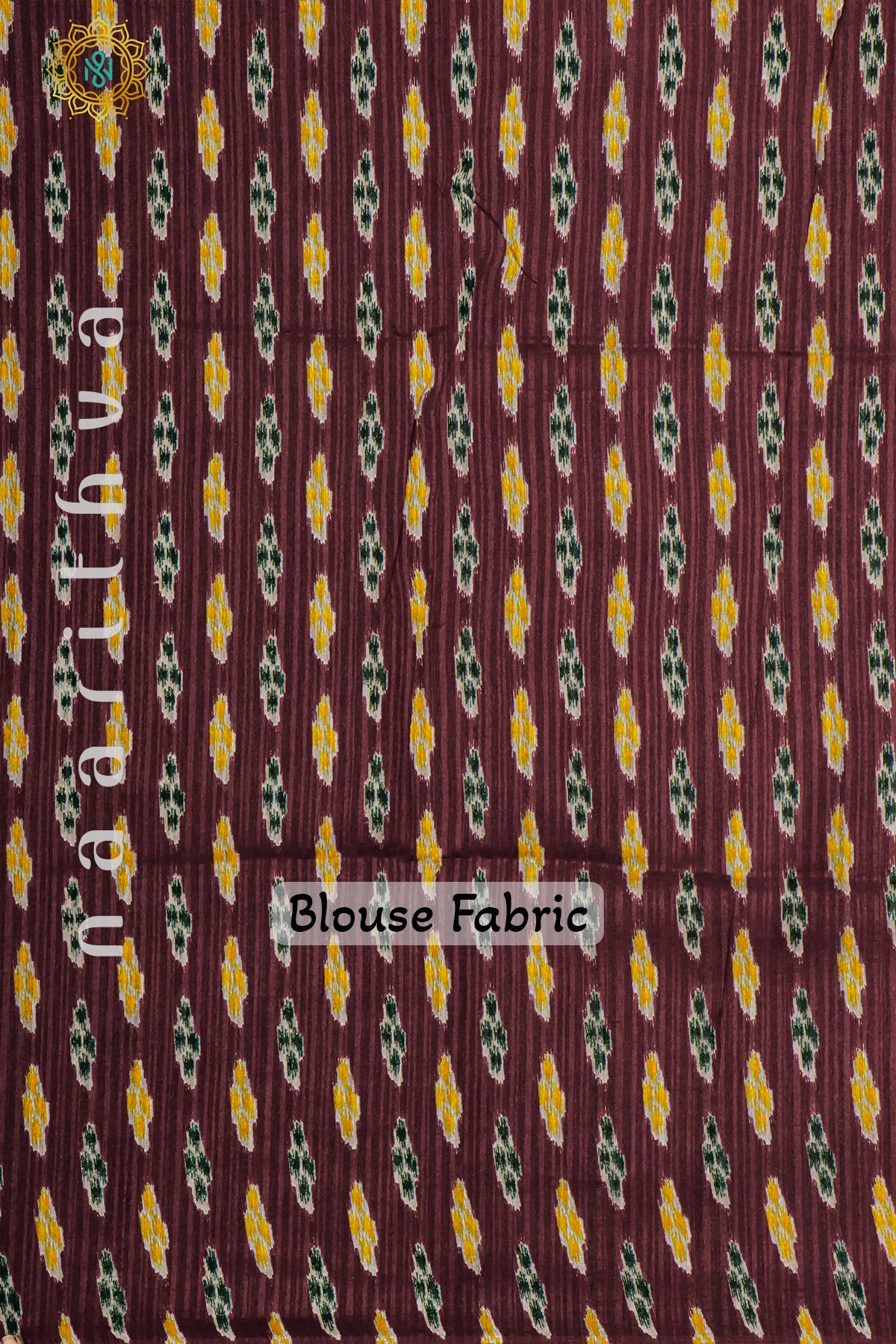 YELLOW WITH MAROON - JUTE COTTON