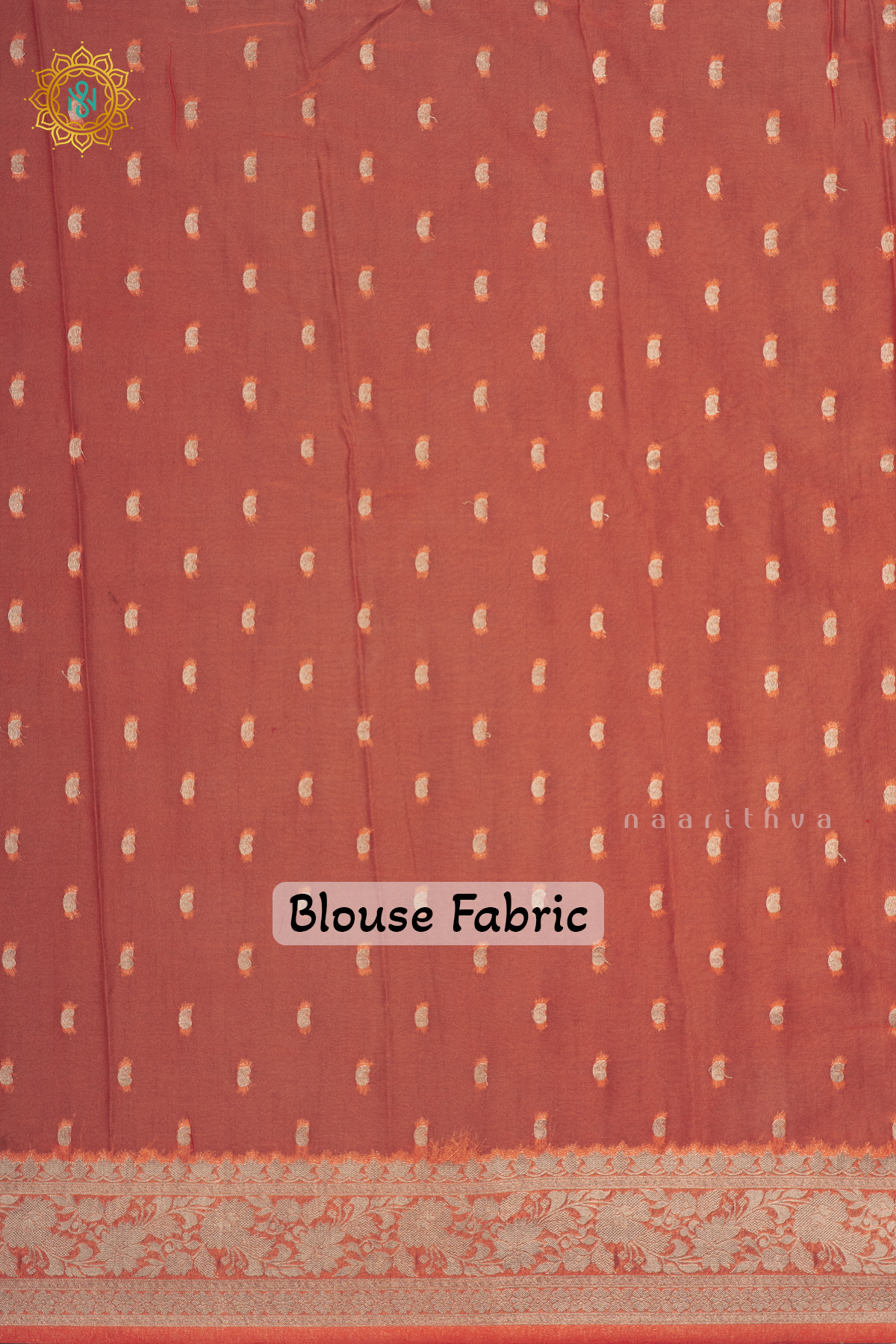 WINE WITH PEACH - SEMI CHIFFON BANARASI