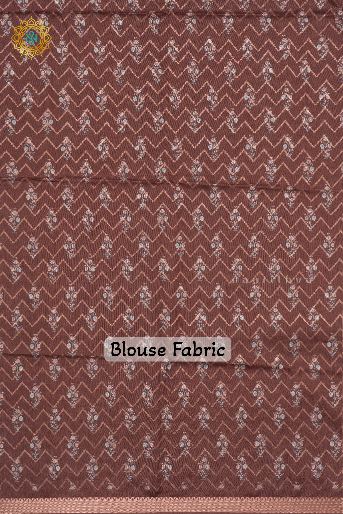 OFF WHITE WITH BROWN - SEMI TUSSAR