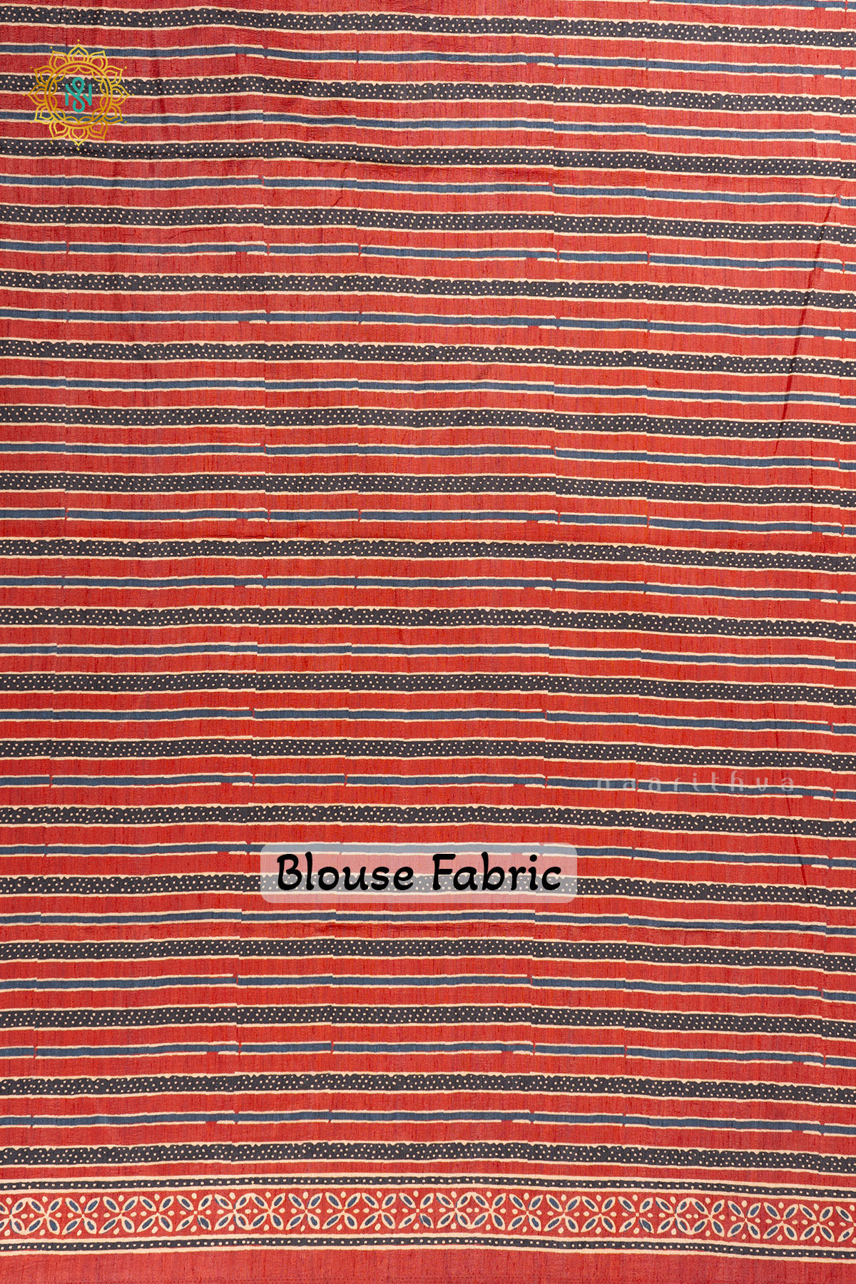 Red Semi Gicha Tussar Saree With Printed Body And Kalamkari Border