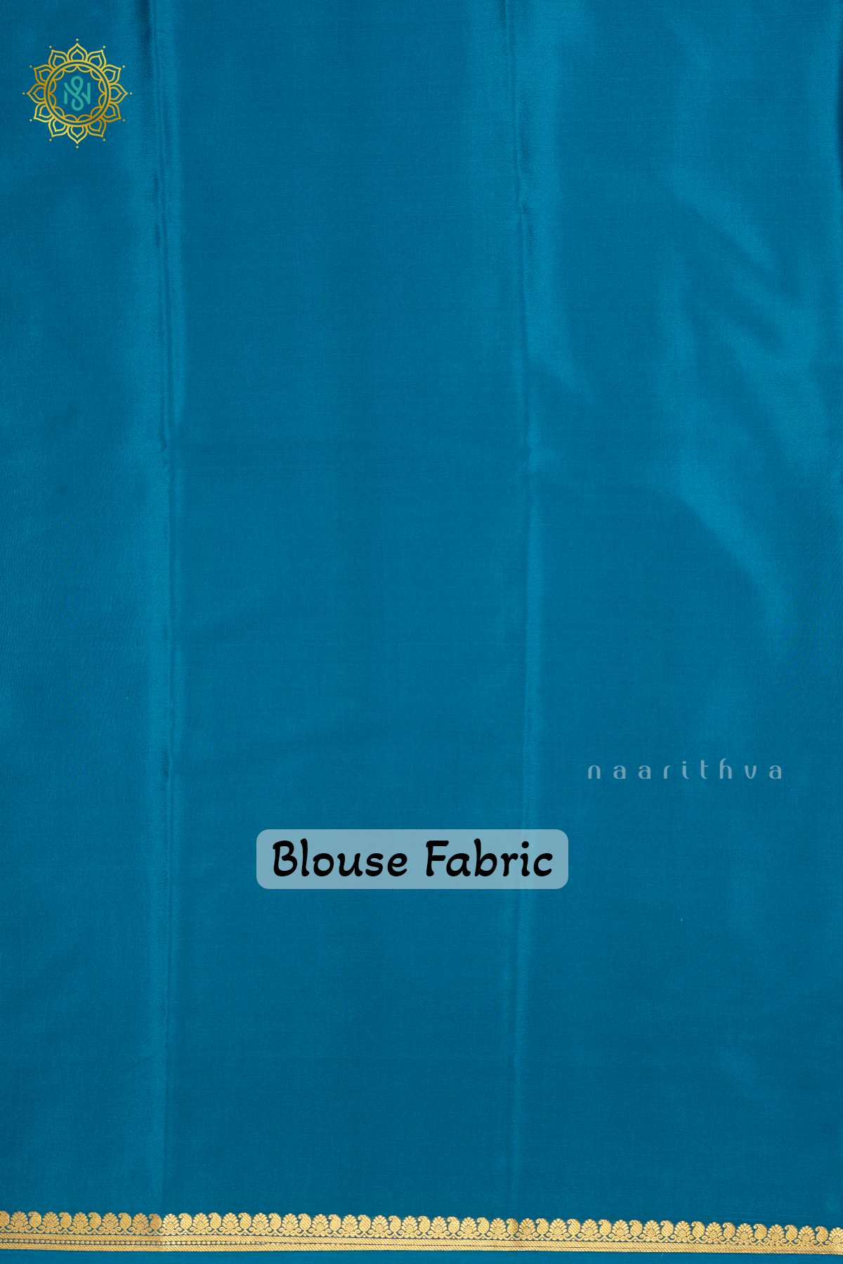 AQUA BLUE - PURE MYSORE CREPE SILK