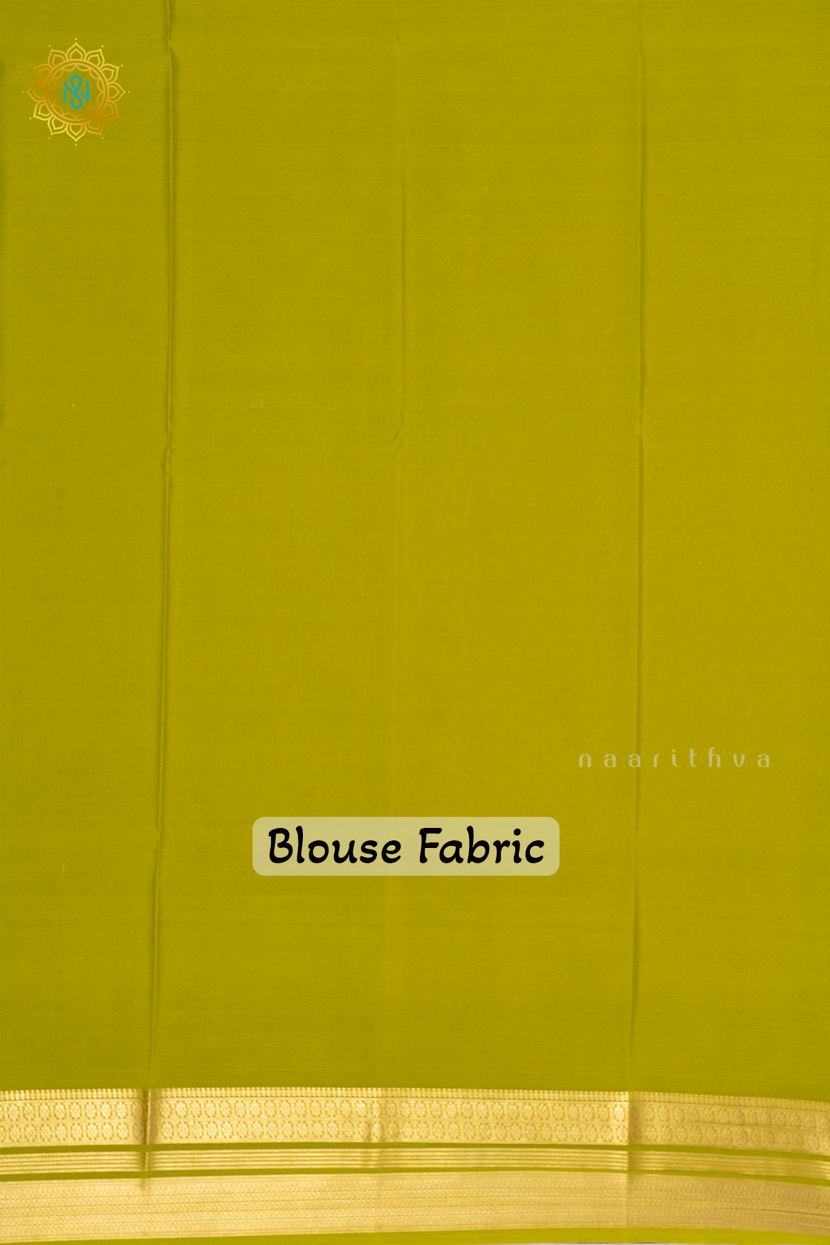 RED WITH PARROT GREEN - PURE MYSORE CREPE SILK