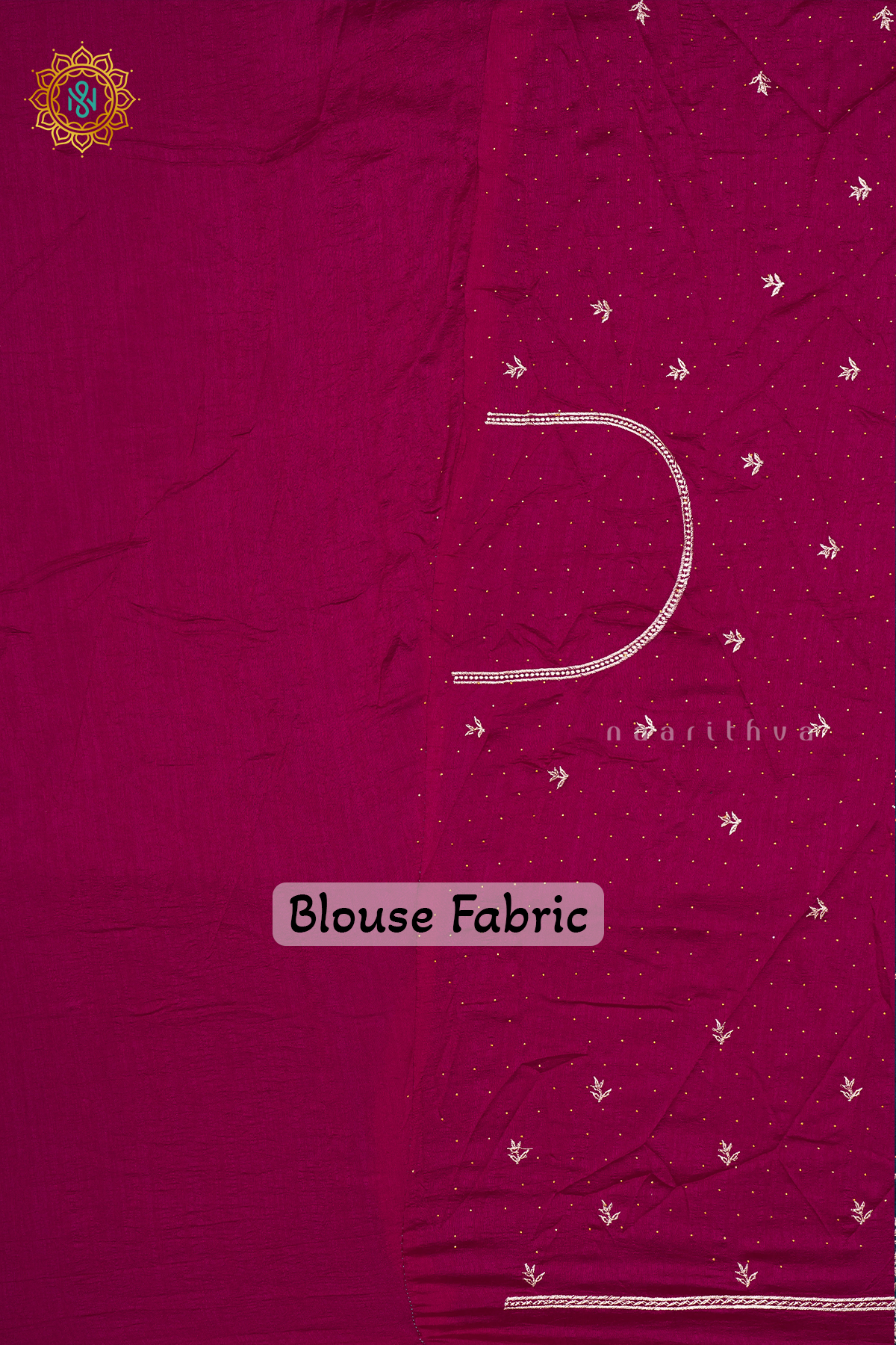 PEACOCK BLUE WITH PINK - PARTY WEAR TUSSAR GEORGETTE