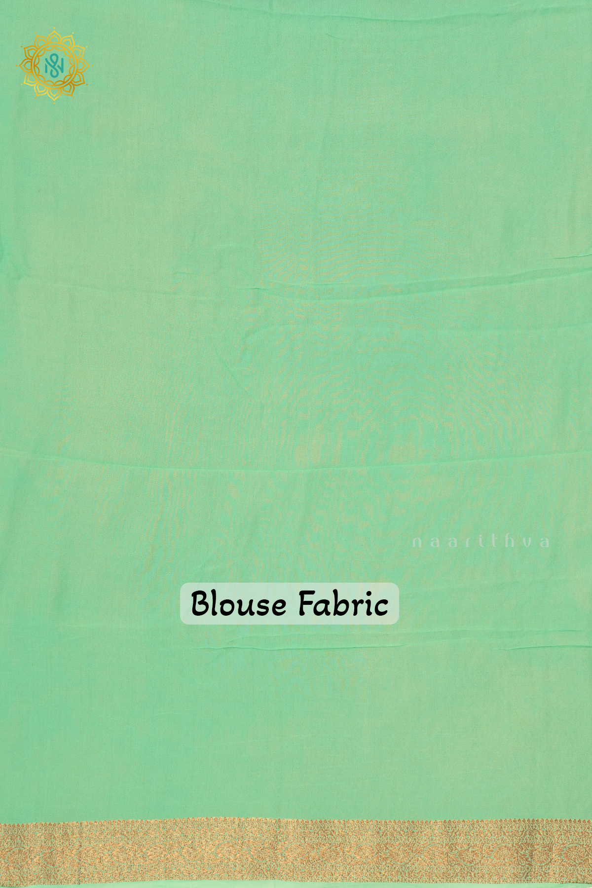 PURPLE WITH AQUA GREEN - SEMI GEORGETTE