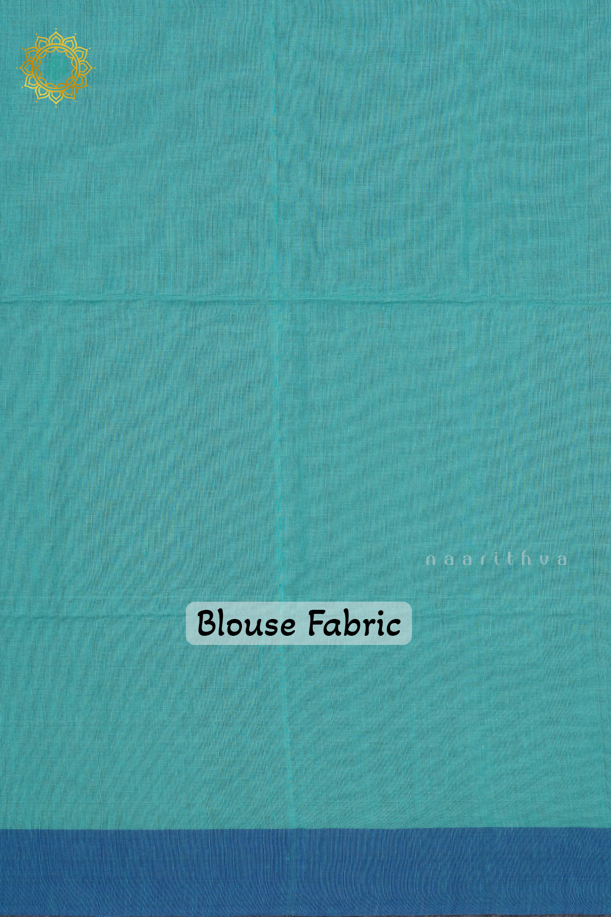 AQUA GREEN WITH BLUE - MUL COTTON