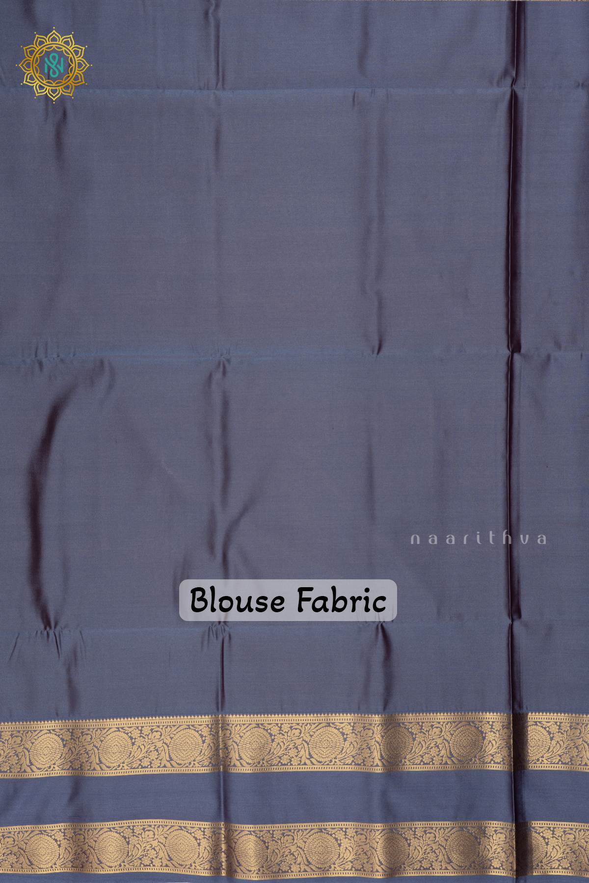 Lemon Yellow With Greyish Blue Semi Soft Silk Saree Allover Zari Buttas And Contrast Gap Border
