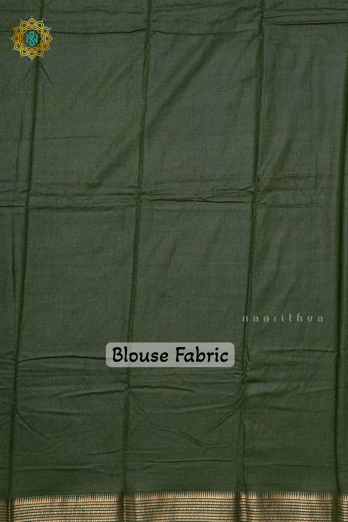 WHITE WITH GREEN - VISCOSE COTTON