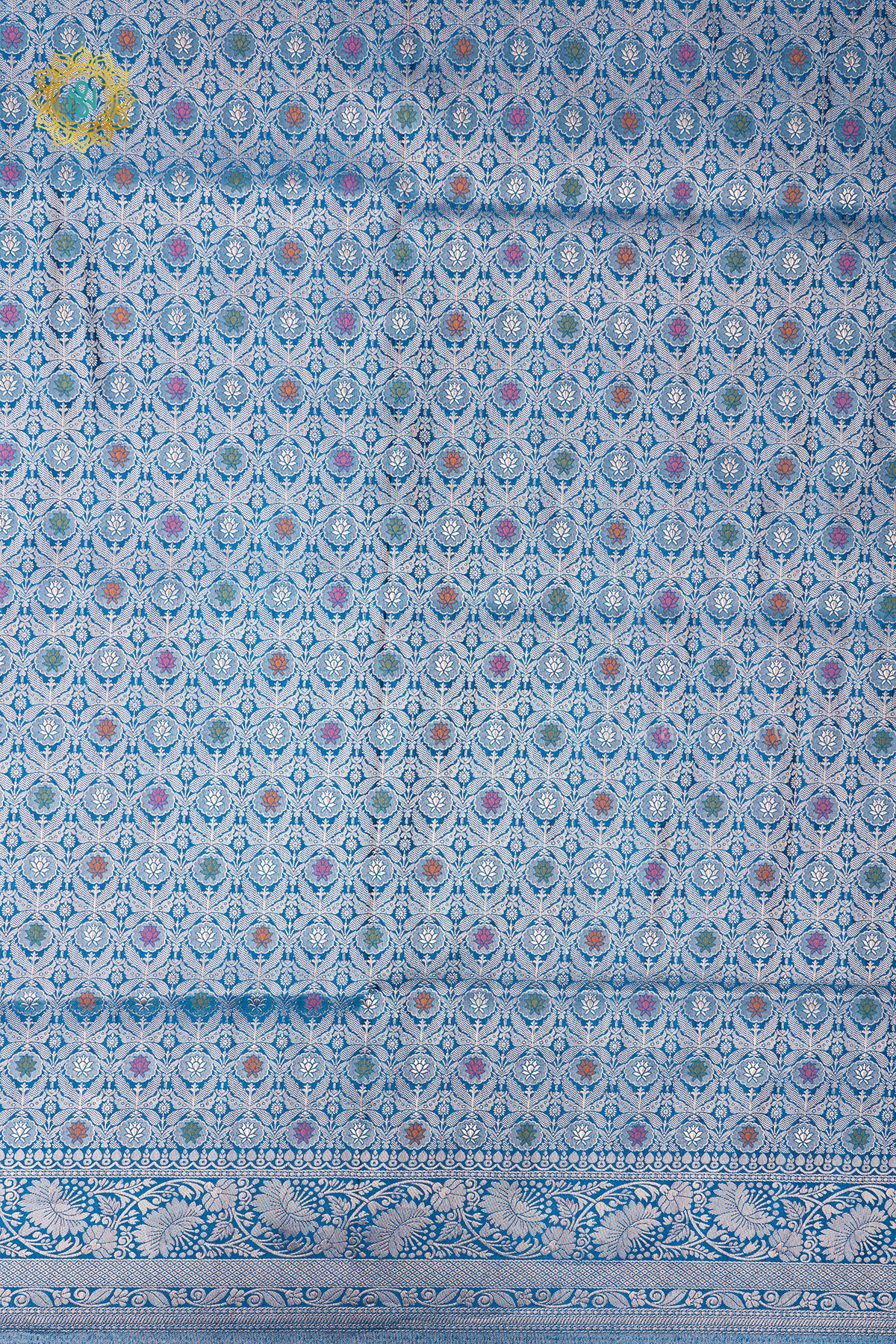 TEAL BLUE - SEMI KATAN BANARASI