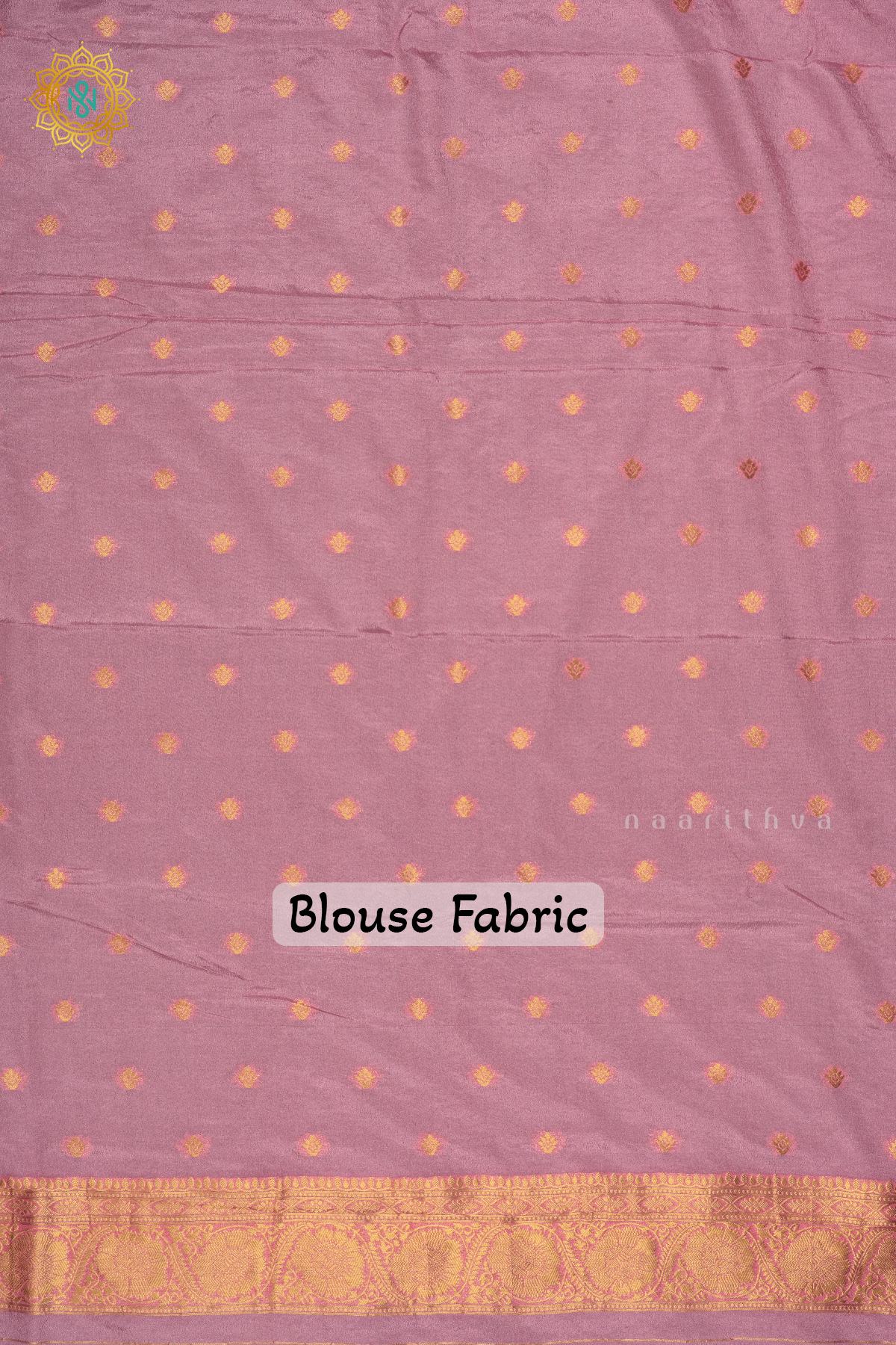 Bottle Green With Pink Semi Crepe Georgette Saree With Brocade Body And Contrast Zari Border
