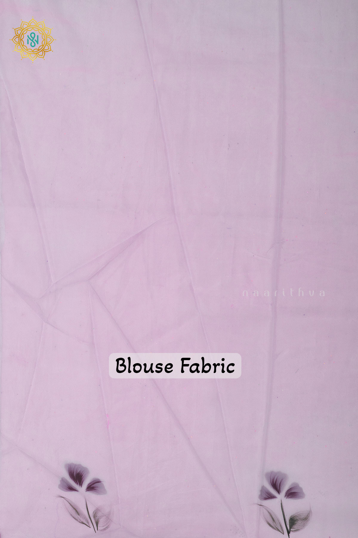 PINKISH LAVENDER - ORGANZA HAND PAINTED