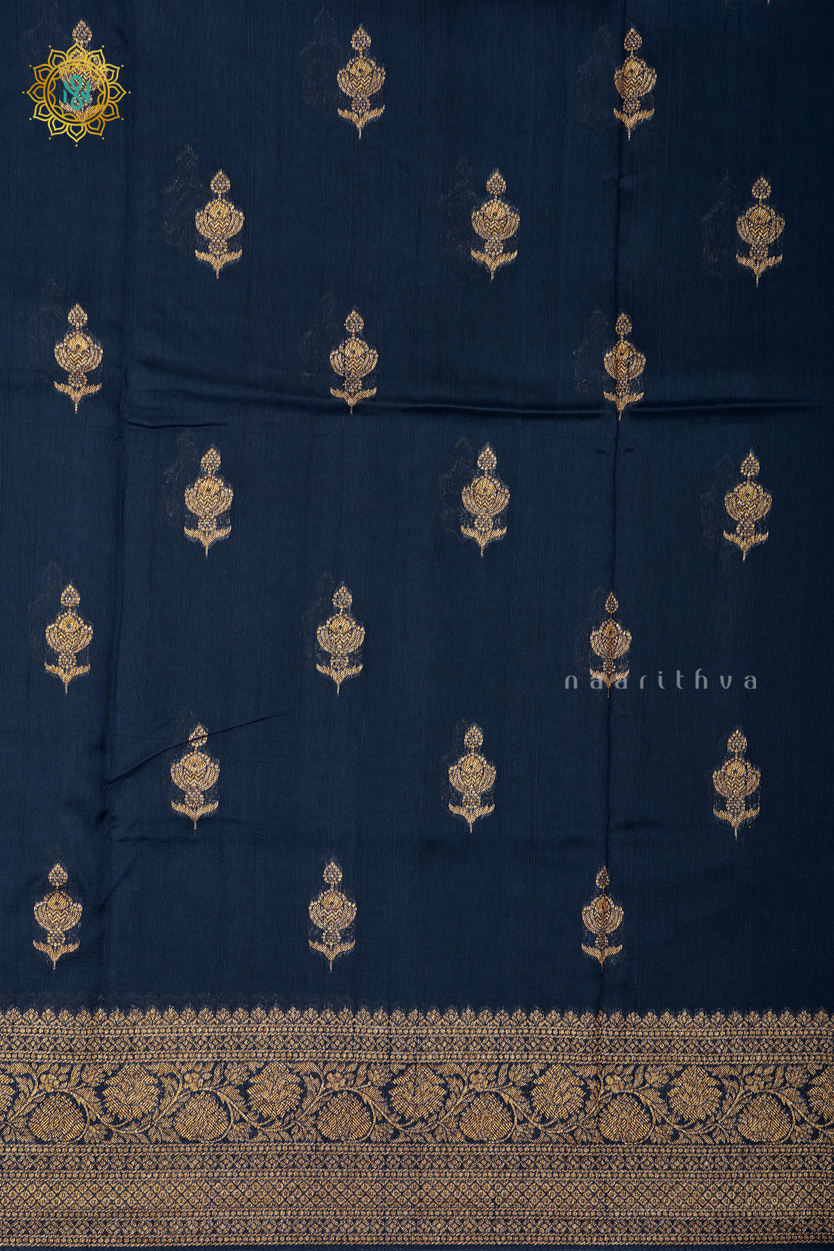 PEACOCK BLUE - SEMI TUSSAR SILK