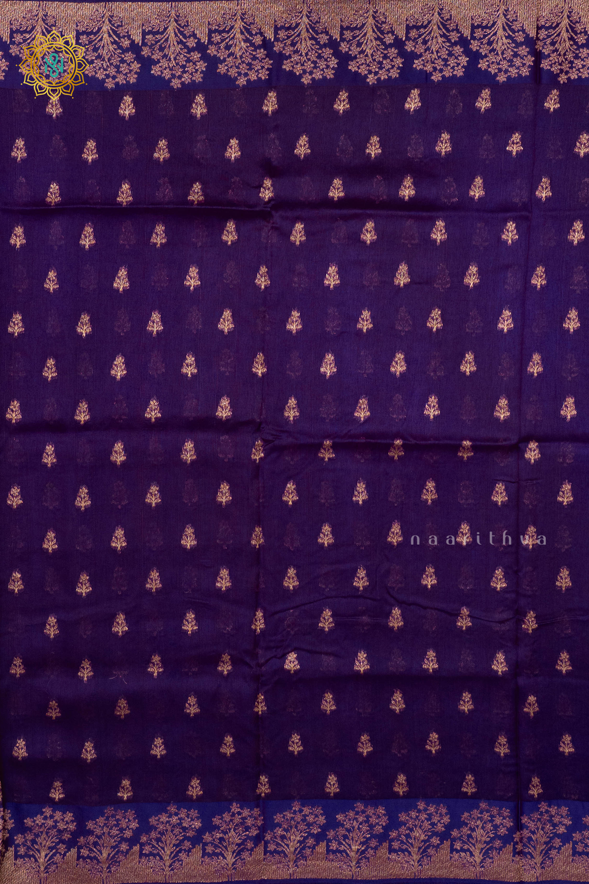 PURPLE - SEMI TUSSAR SILK