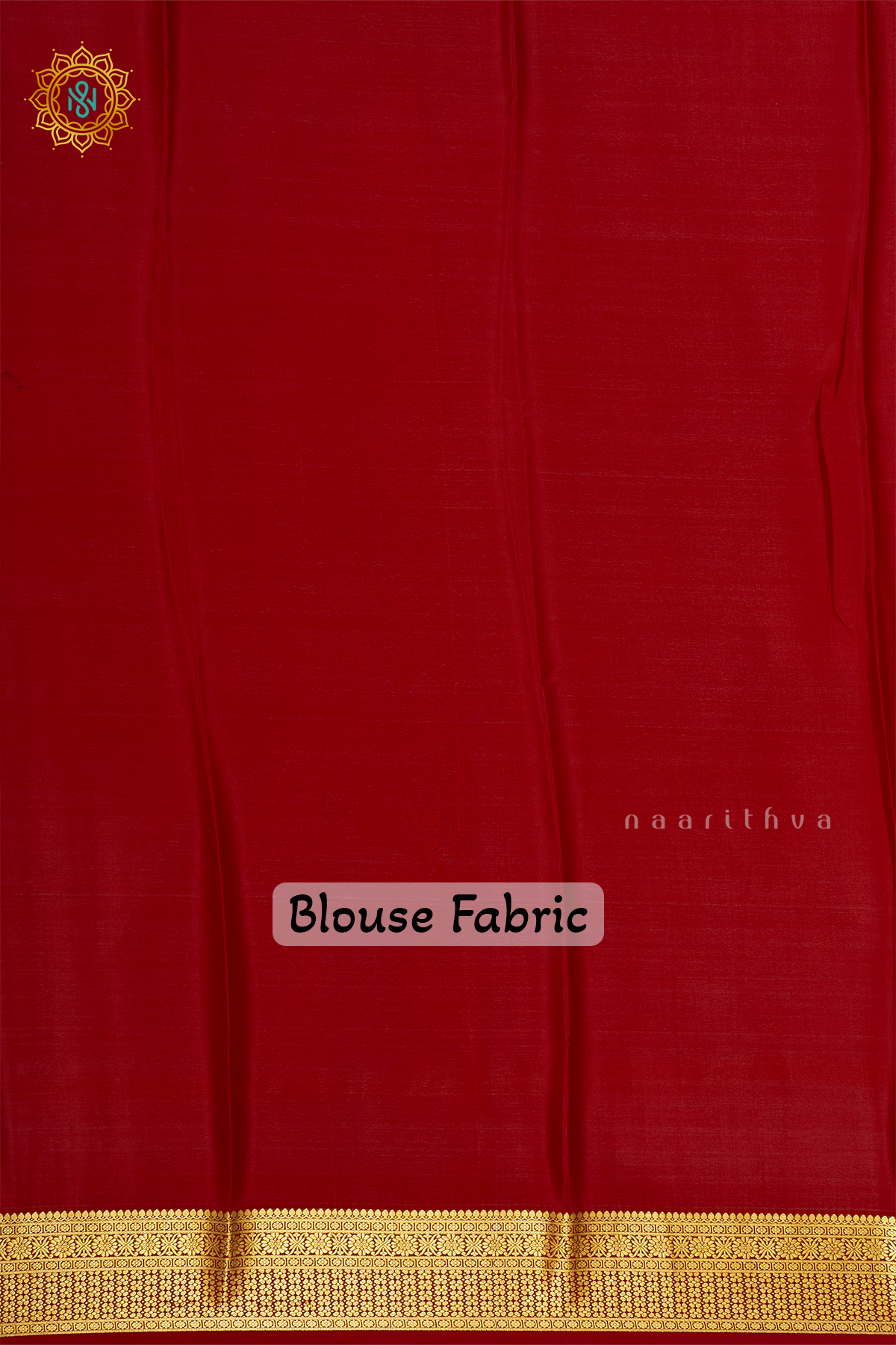 LIGHT BISCUIT WITH MAROON & BLACK - PURE MYSORE CREPE SILK