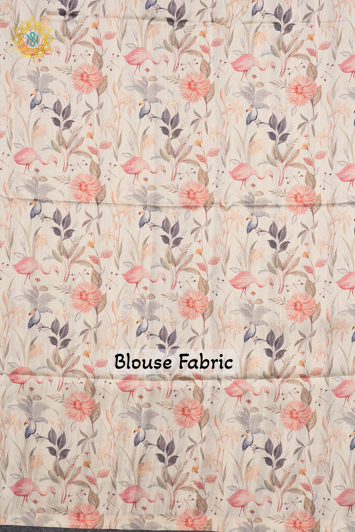 PEACOCK BLUE WITH WHITE - SEMI TUSSAR SILK