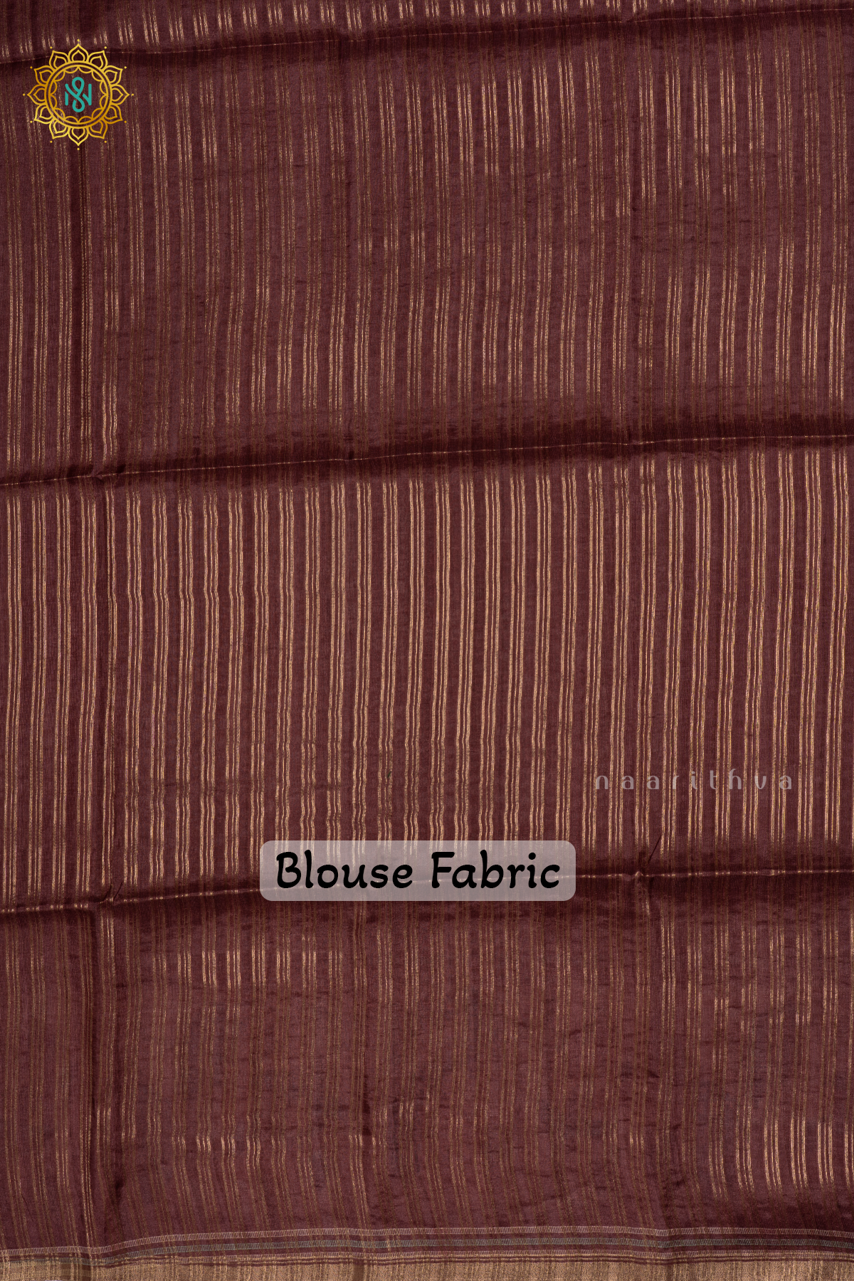 Brown Semi Tussar Silk Saree With Printed Body And Printed Border