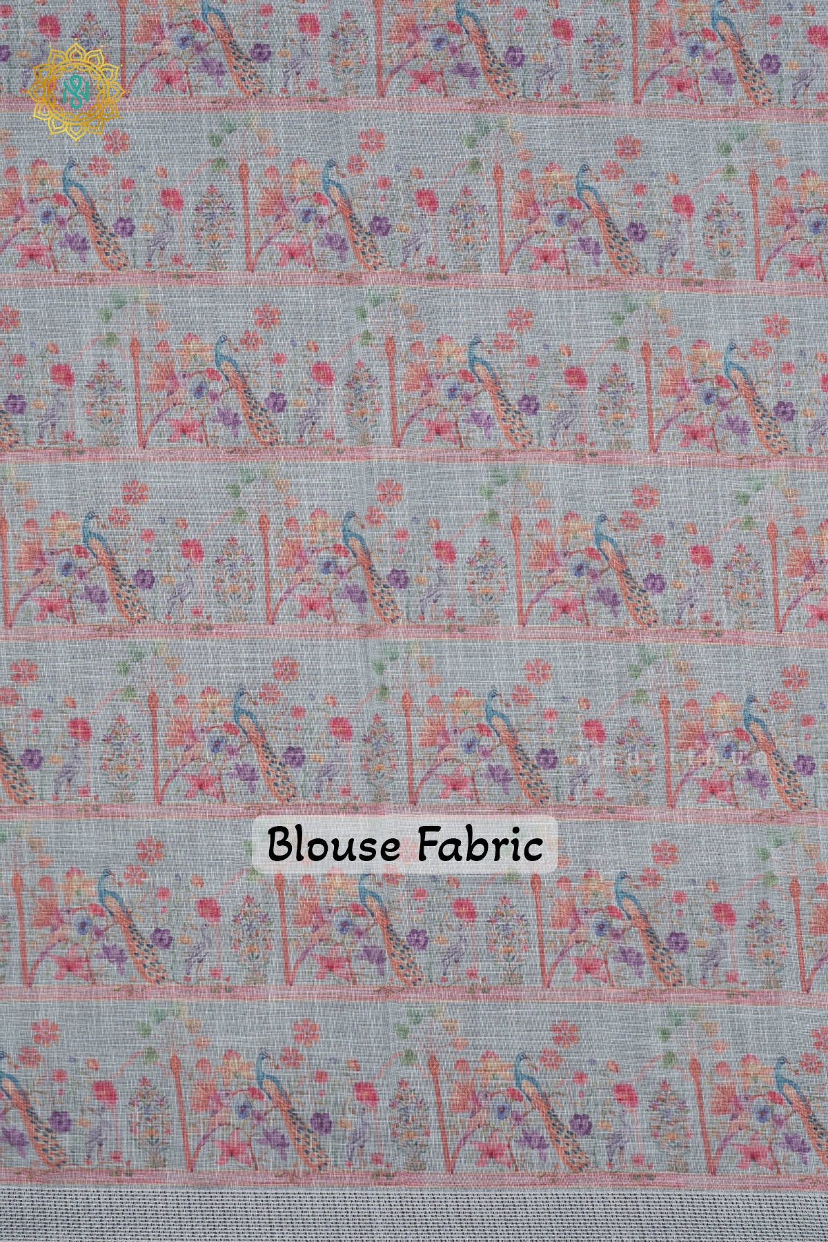 LAVENDER WITH GREEN - LINEN BY COTTON