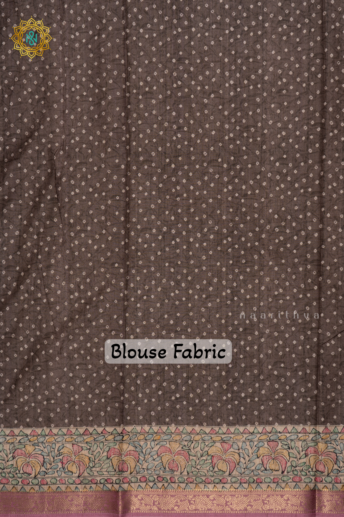 Grey With Pink Linen Tussar Saree With Printed Body