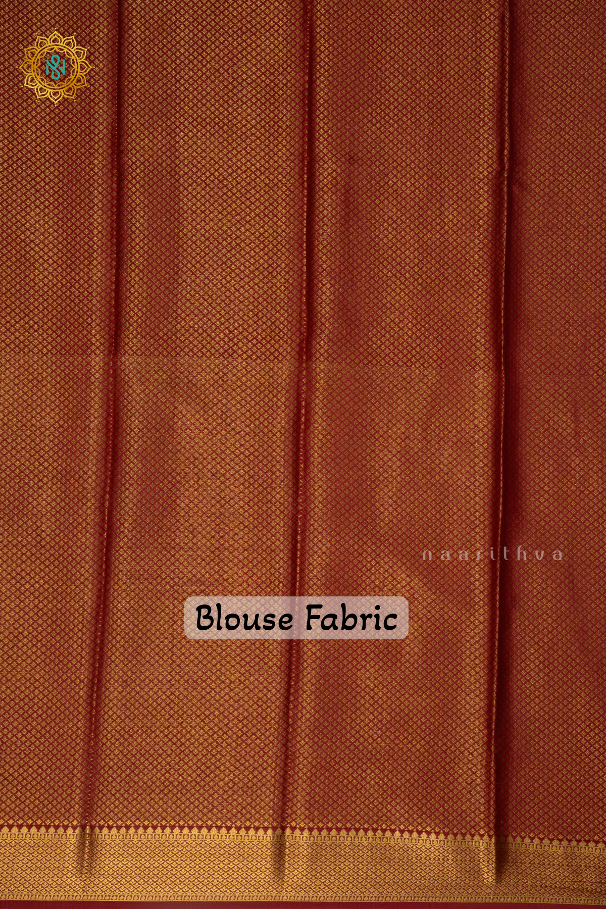 BOTTLE GREEN WITH RED - PURE MYSORE CREPE SILK