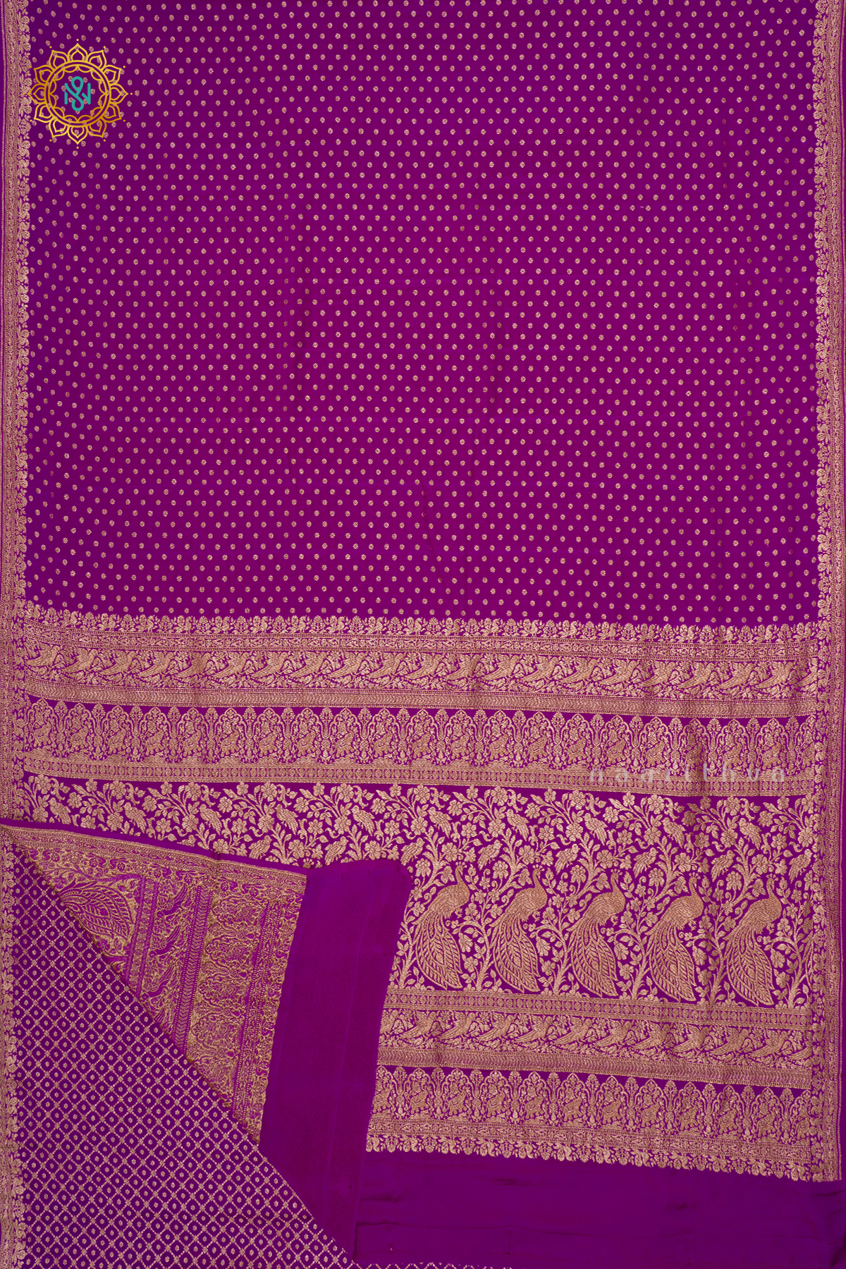 MAGENTA - PURE BANARASI CREPE