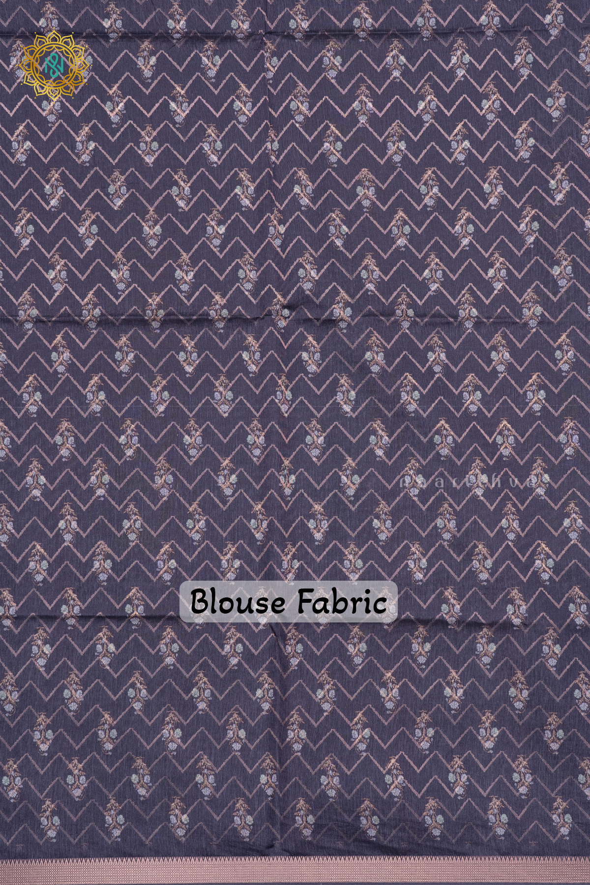 OFF WHITE WITH PURPLE - SEMI TUSSAR