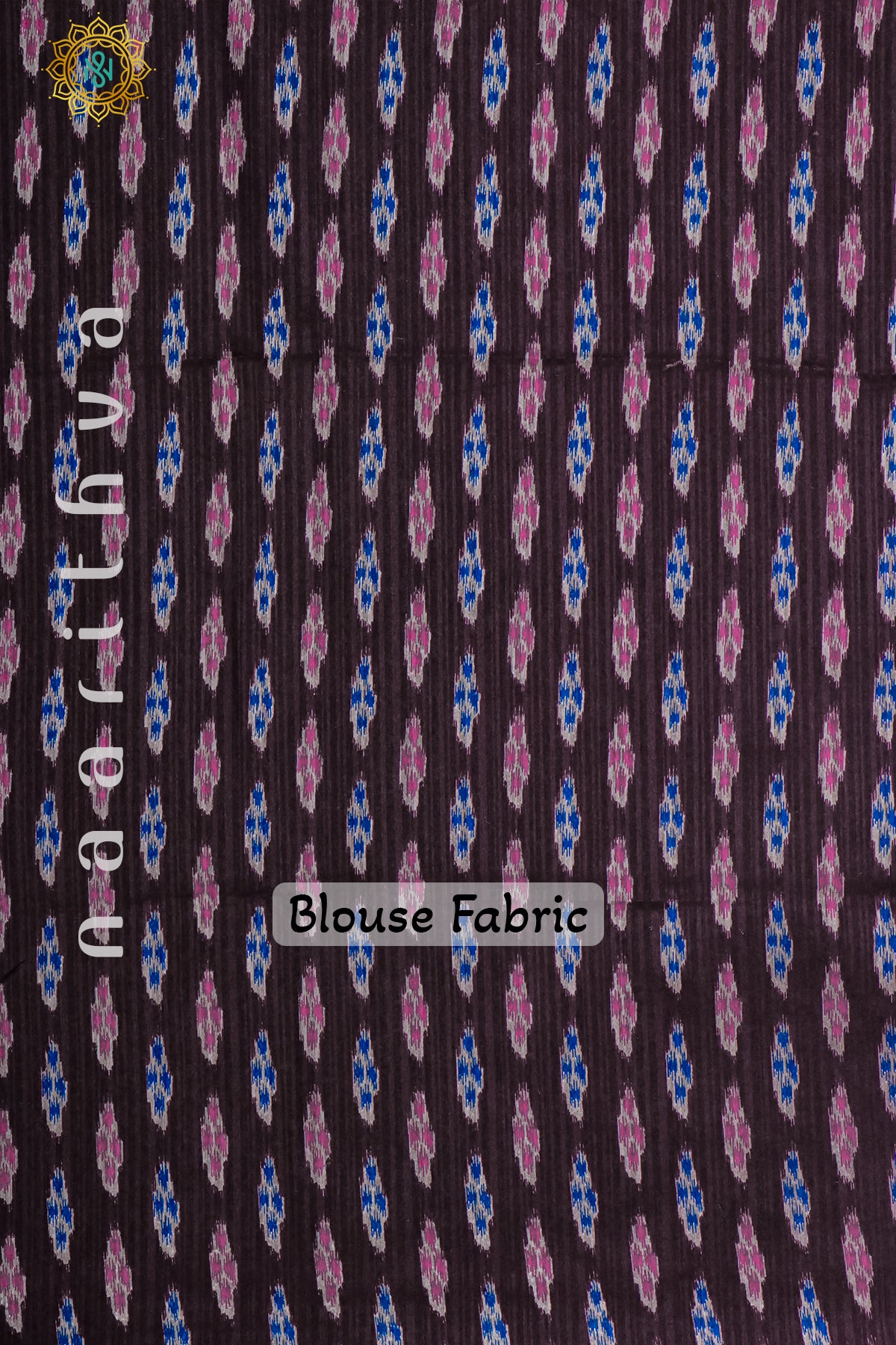 PINK WITH DEEP WINE - JUTE COTTON