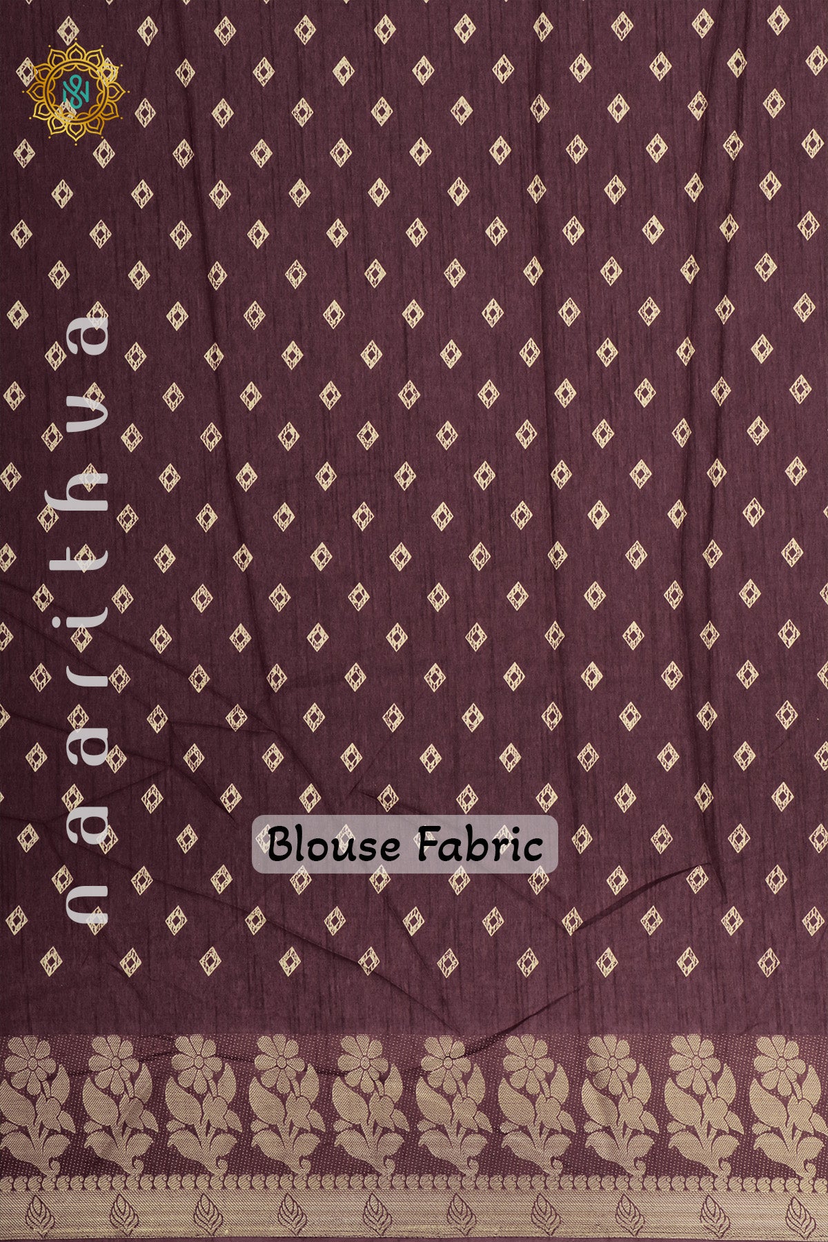 Maroon Dola Silk Saree With Printed Body And Zari Border