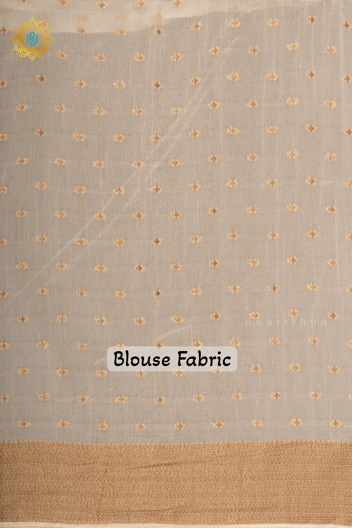 BLACK WITH WHITE - SEMI CREPE GEORGETTE