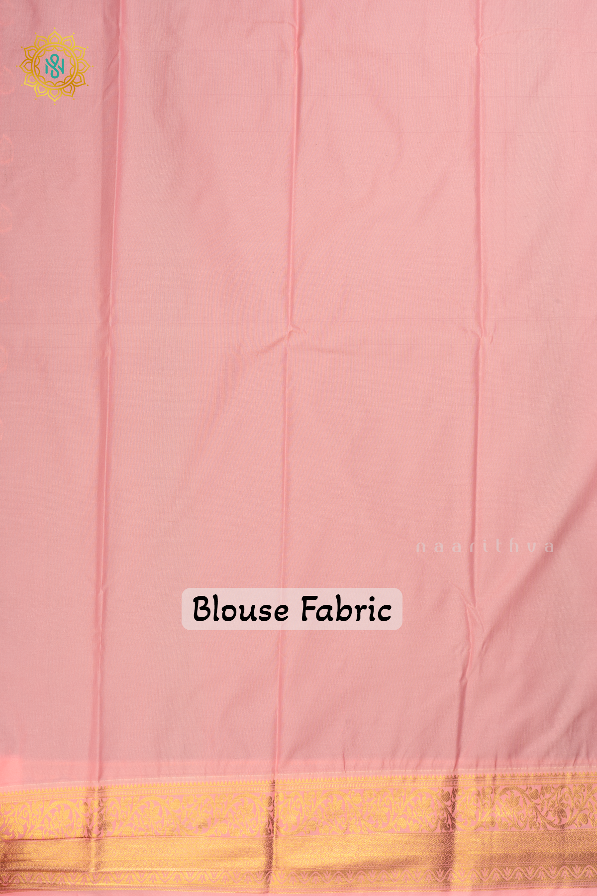 Green with Peachish Pink Semi Kanchi Saree With Zari Buttas All Over And Contrast Zari Border