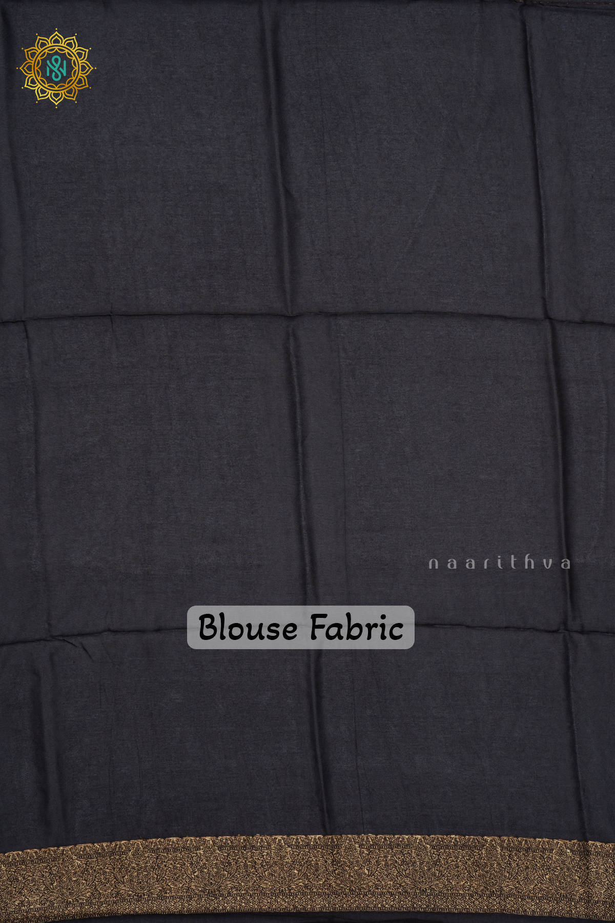 BLACK - SEMI TUSSAR SILK