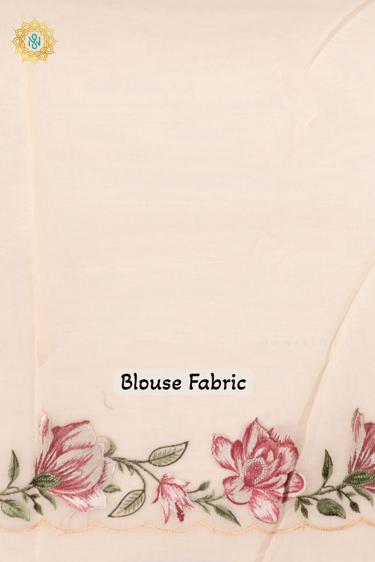 Off White Tissue Organza Saree All Over Embroidery Buttas with Cutwork and Embroidery Border