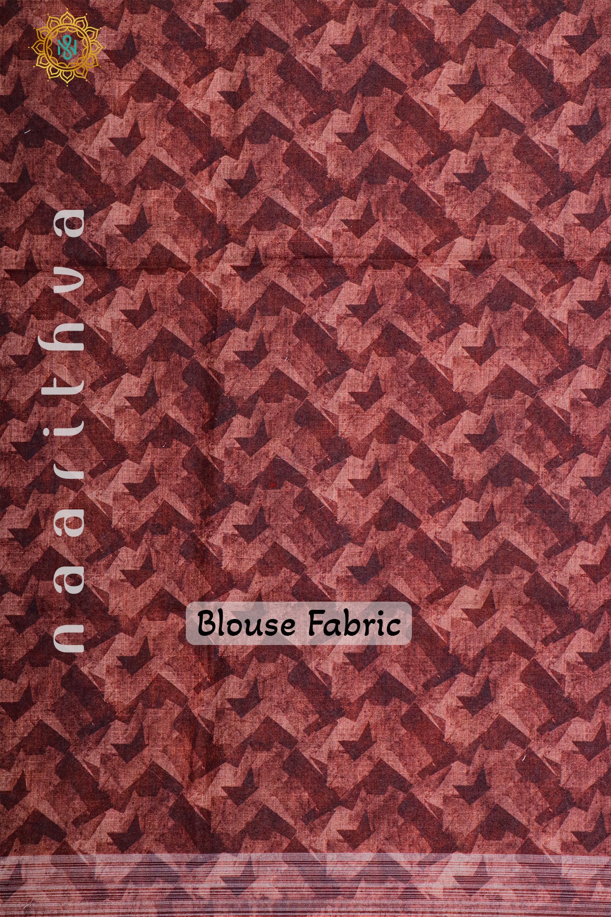 GREEN  WITH BROWN - LINEN BY COTTON