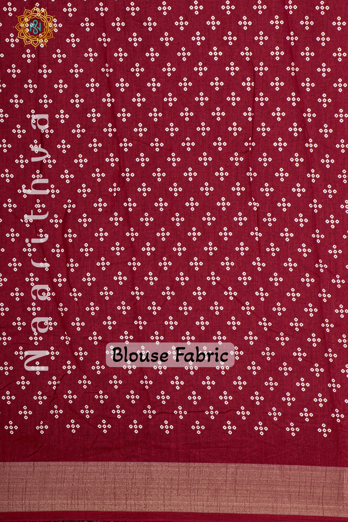 Maroon Dola Silk Saree With Printed Body And Tissue Border