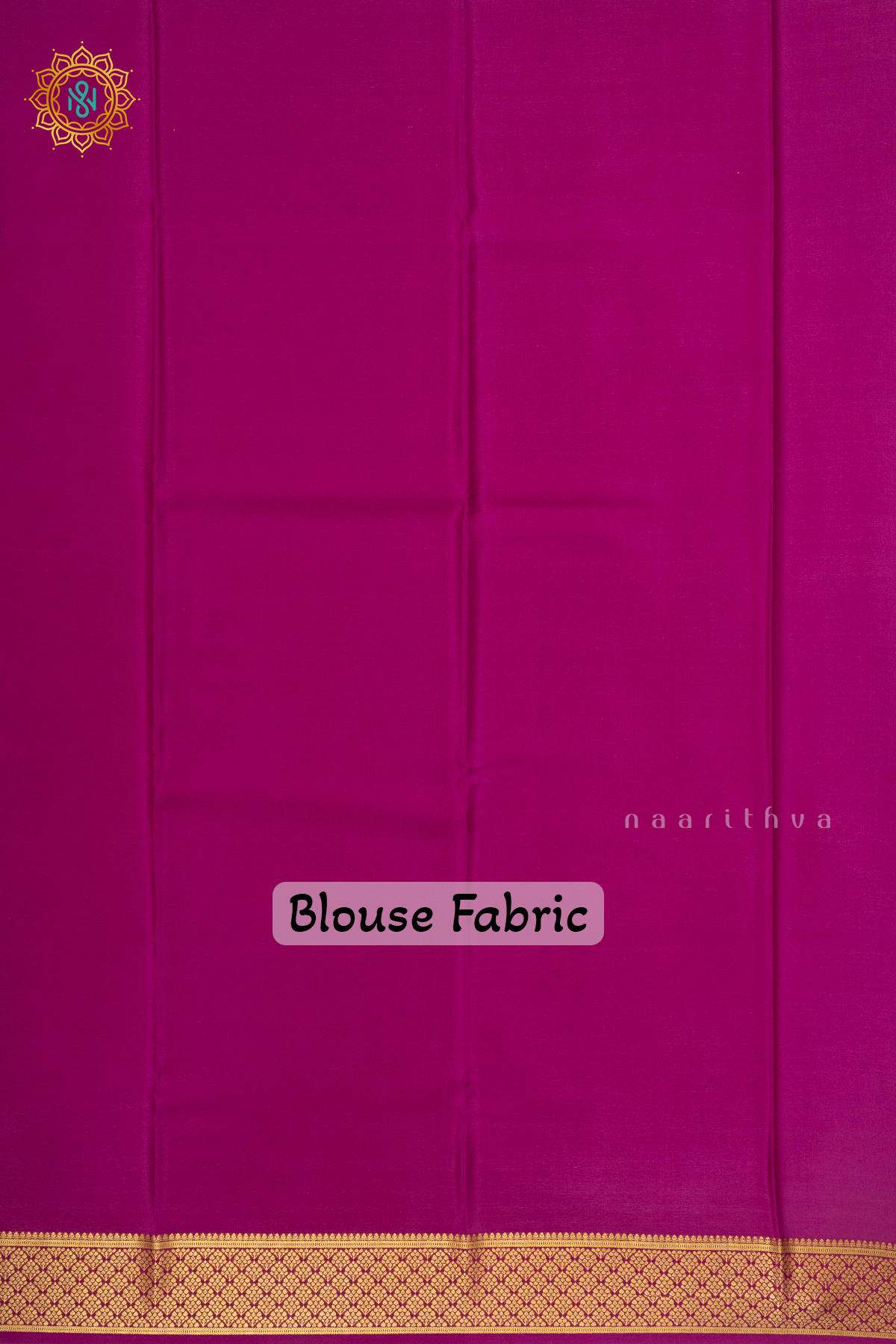 PEACHISH PINK WITH MAGENTA - PURE MYSORE CREPE SILK