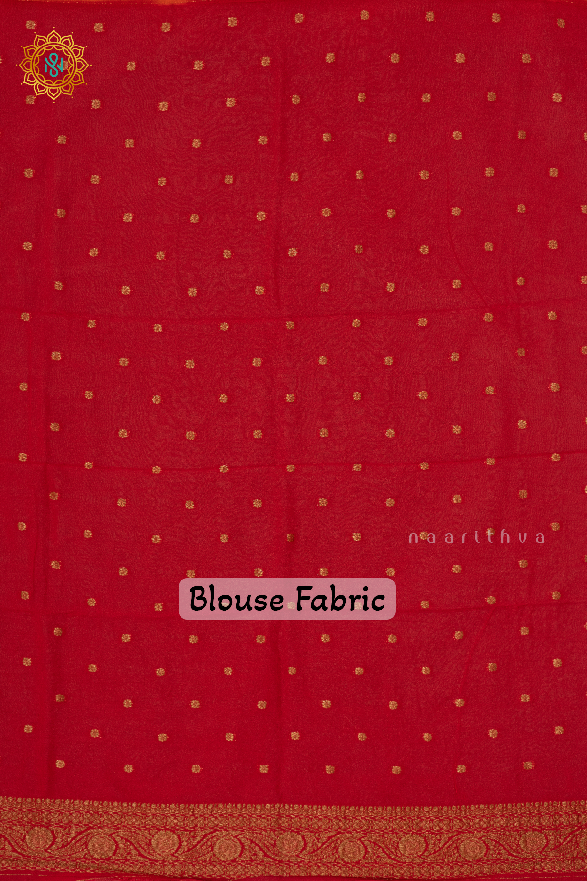 ORANGE WITH PINK - SEMI GEORGETTE