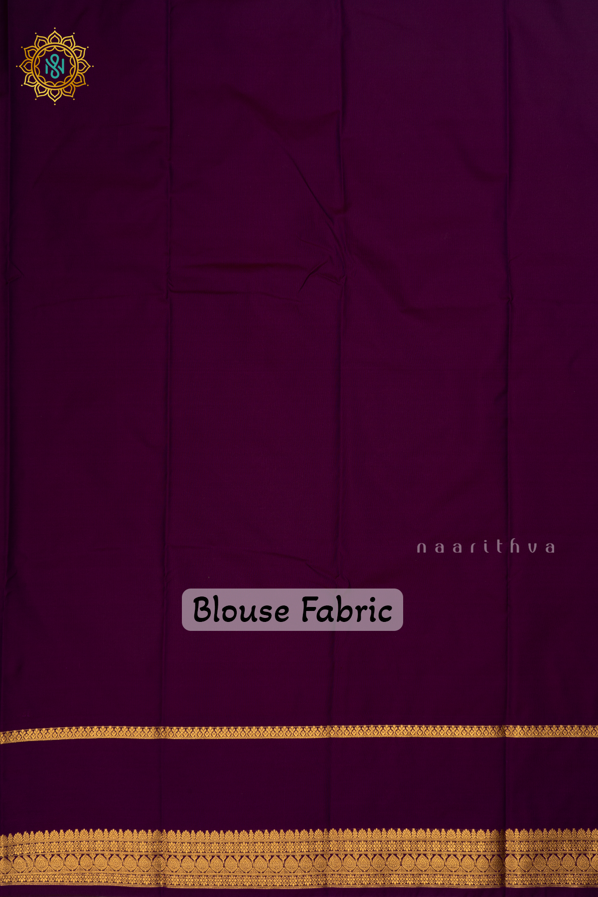 Pinkish Lavender with Wine Semi Kanchi Saree With Zari Buttas All Over And Contrast Zari Gap Border