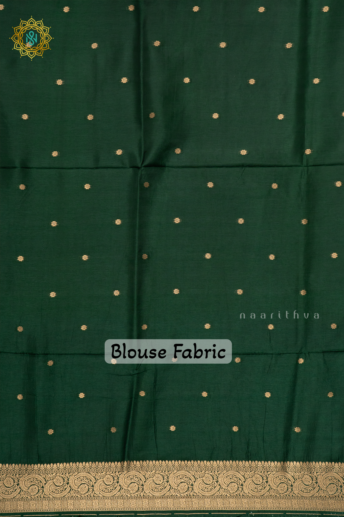 RED WITH GREEN - DOLA SILK