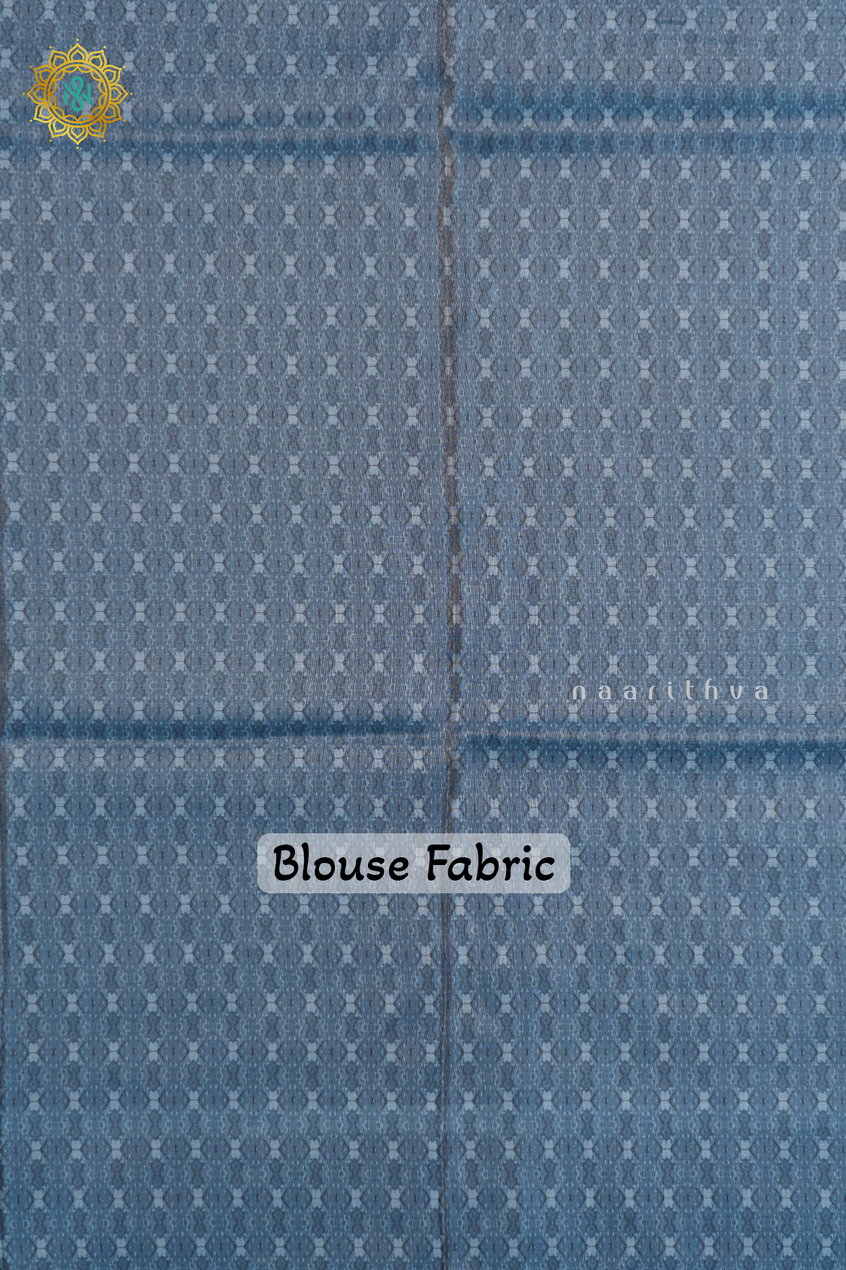 AQUA BLUE WITH SKY BLUE - SEMI TISSUE