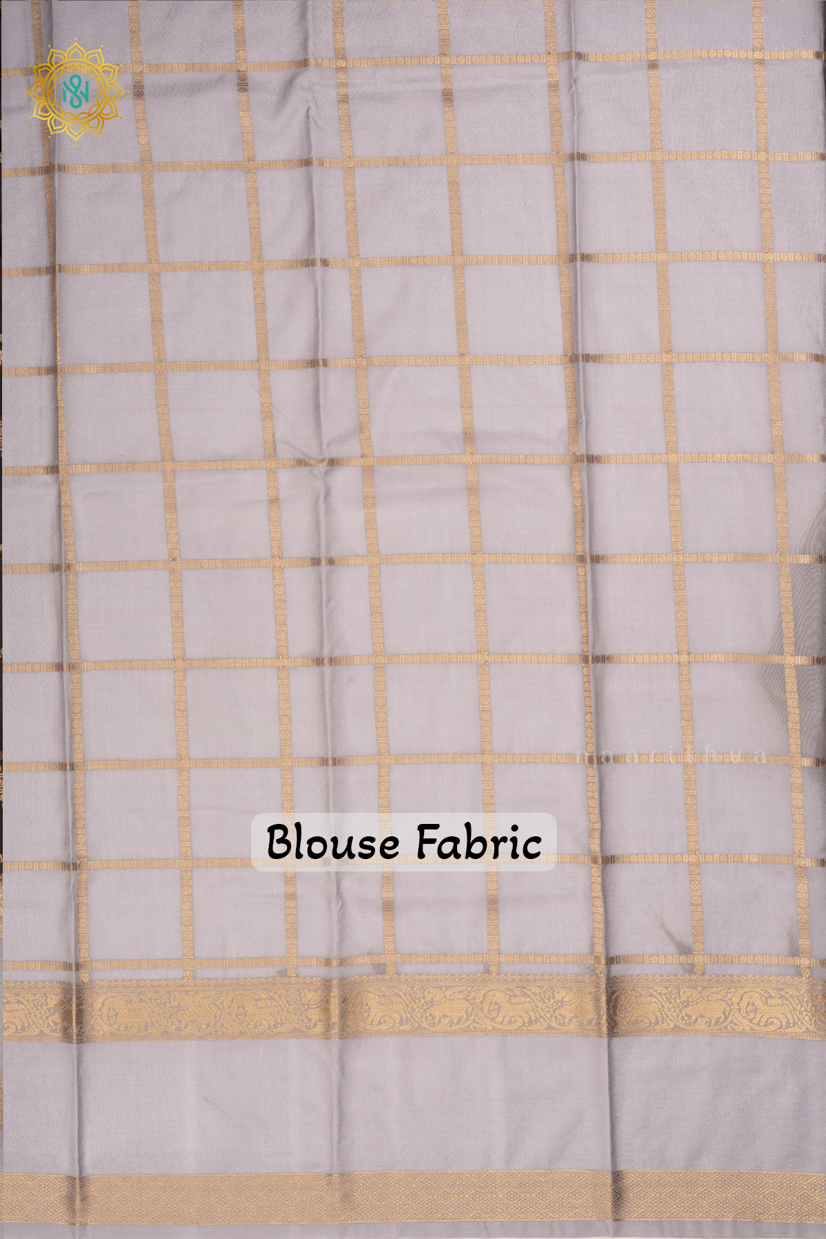 Black With Grey Semi Crepe Silk Saree All Over Zari Checks And Buttas With Contrast Zari Gap Border