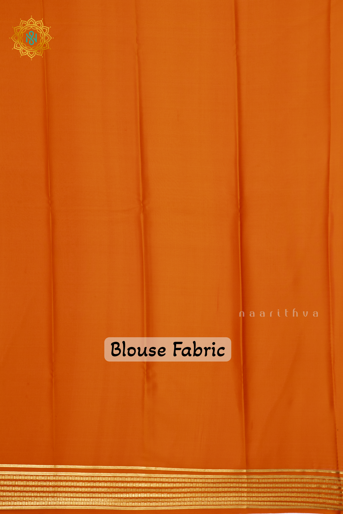 ORANGE - PURE MYSORE CREPE SILK