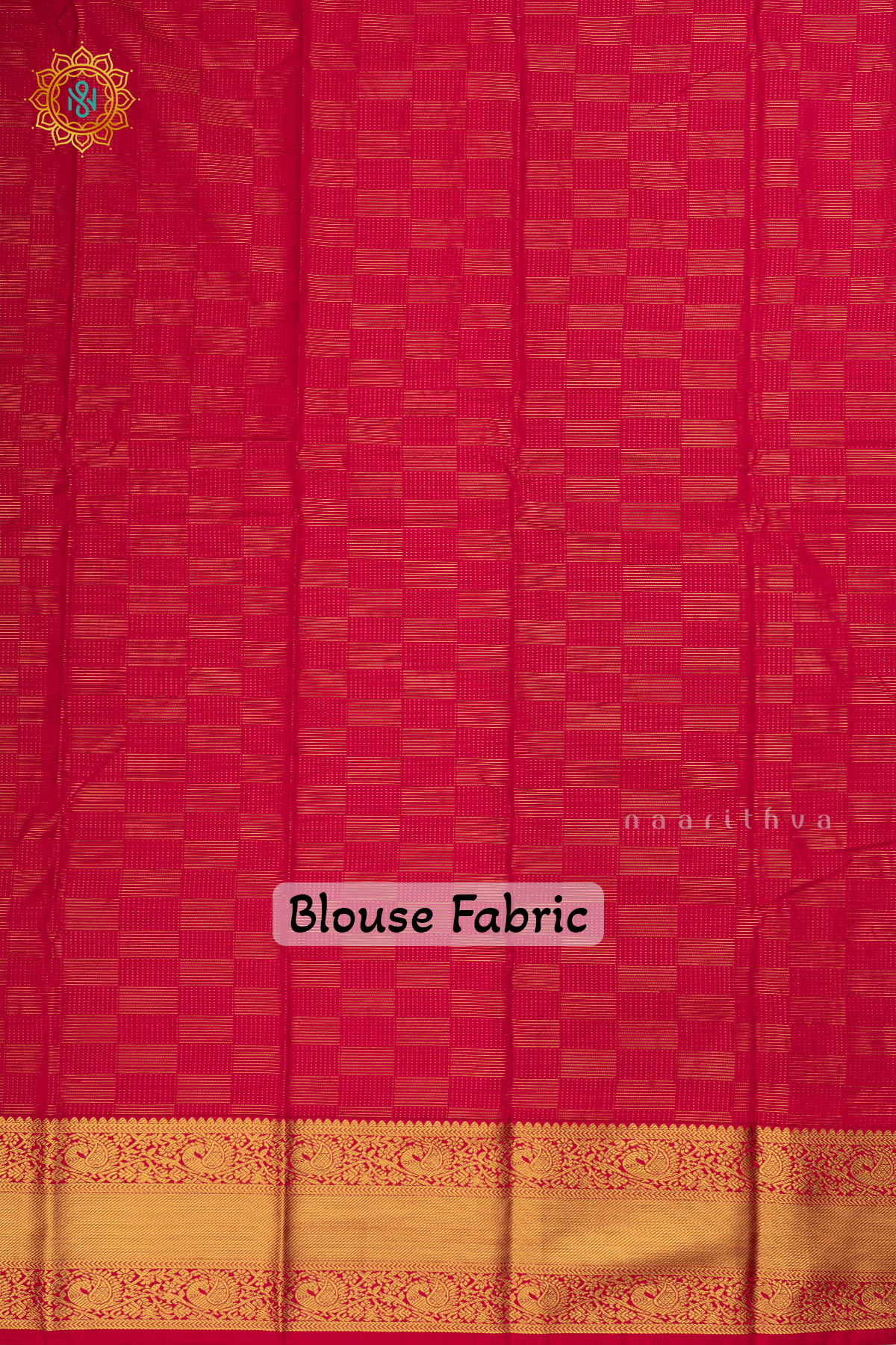 Aqua Blue with Pink Semi Kanchi Saree With Zari Buttas All Over And Contrast Zari Border