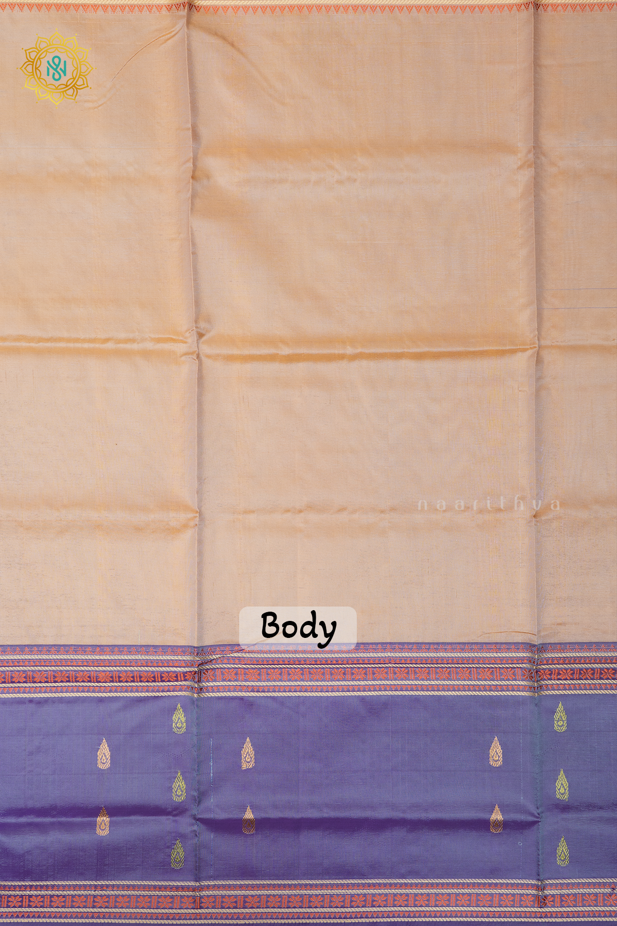 BEIGE WITH PURPLE - BANANA PITH