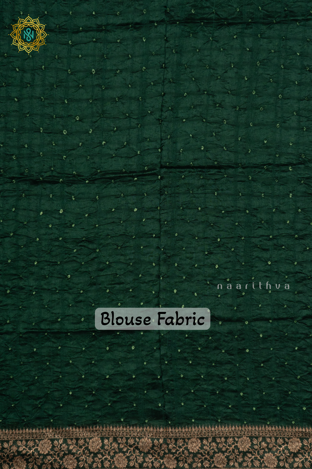 GREEN - SEMI TUSSAR WITH TIE & DYE