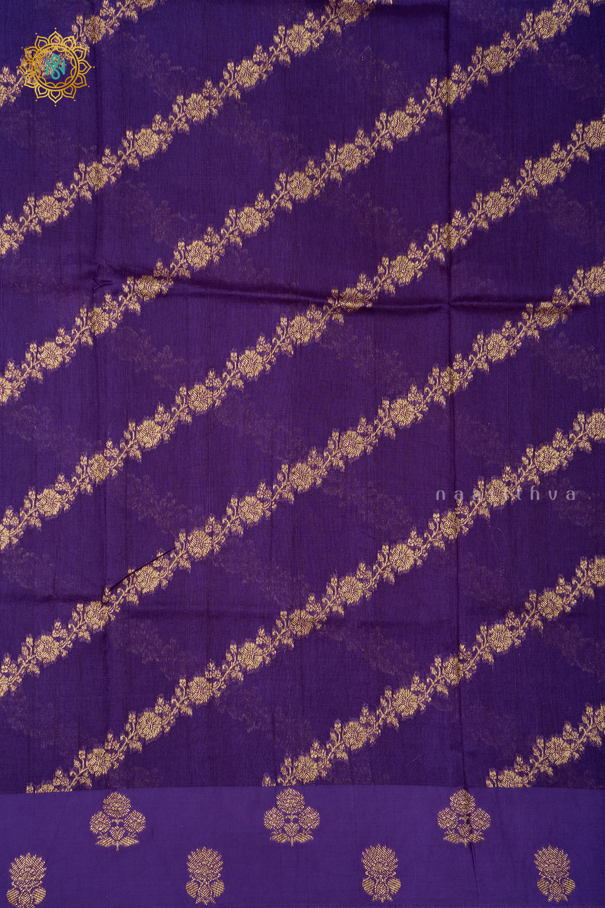 PURPLE - SEMI TUSSAR SILK
