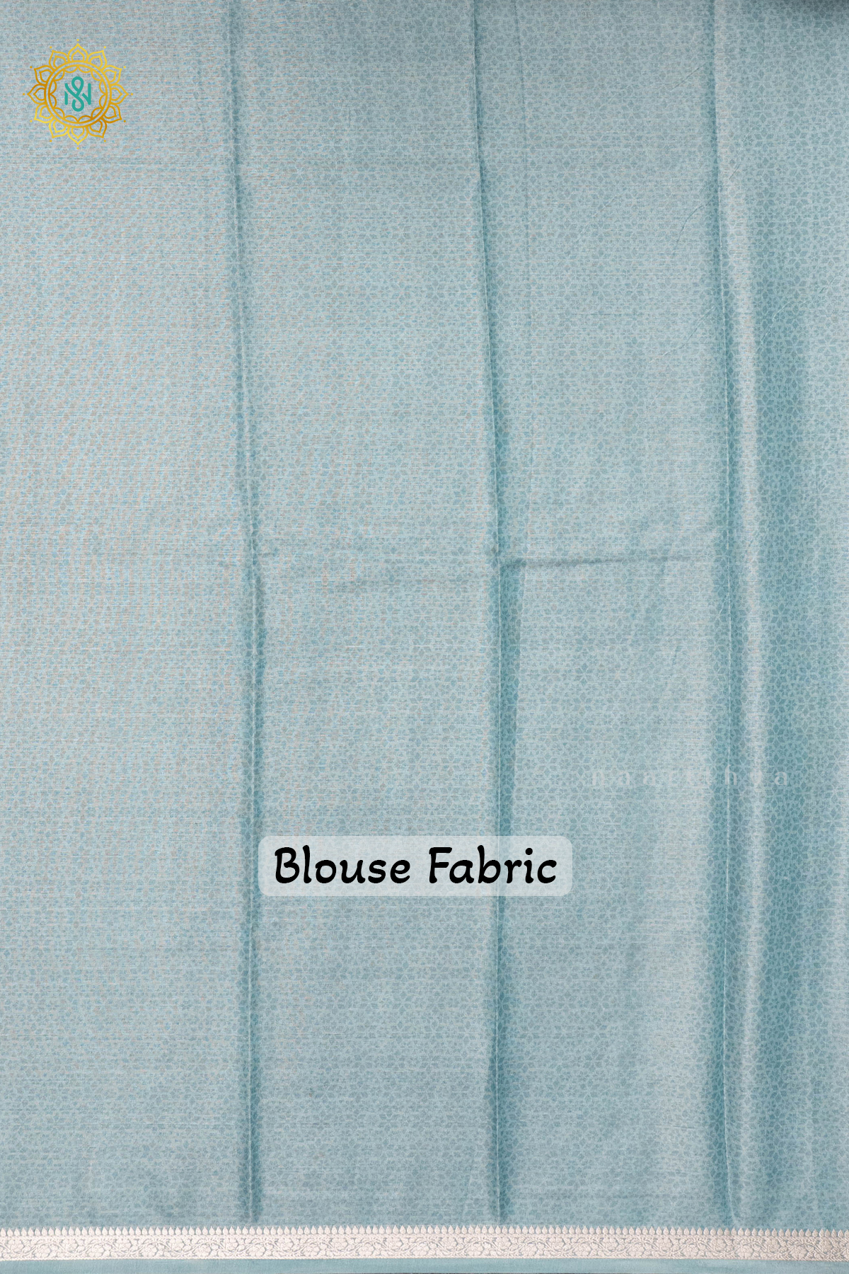 WHITE WITH AQUA BLUE - BUTTER CREPE