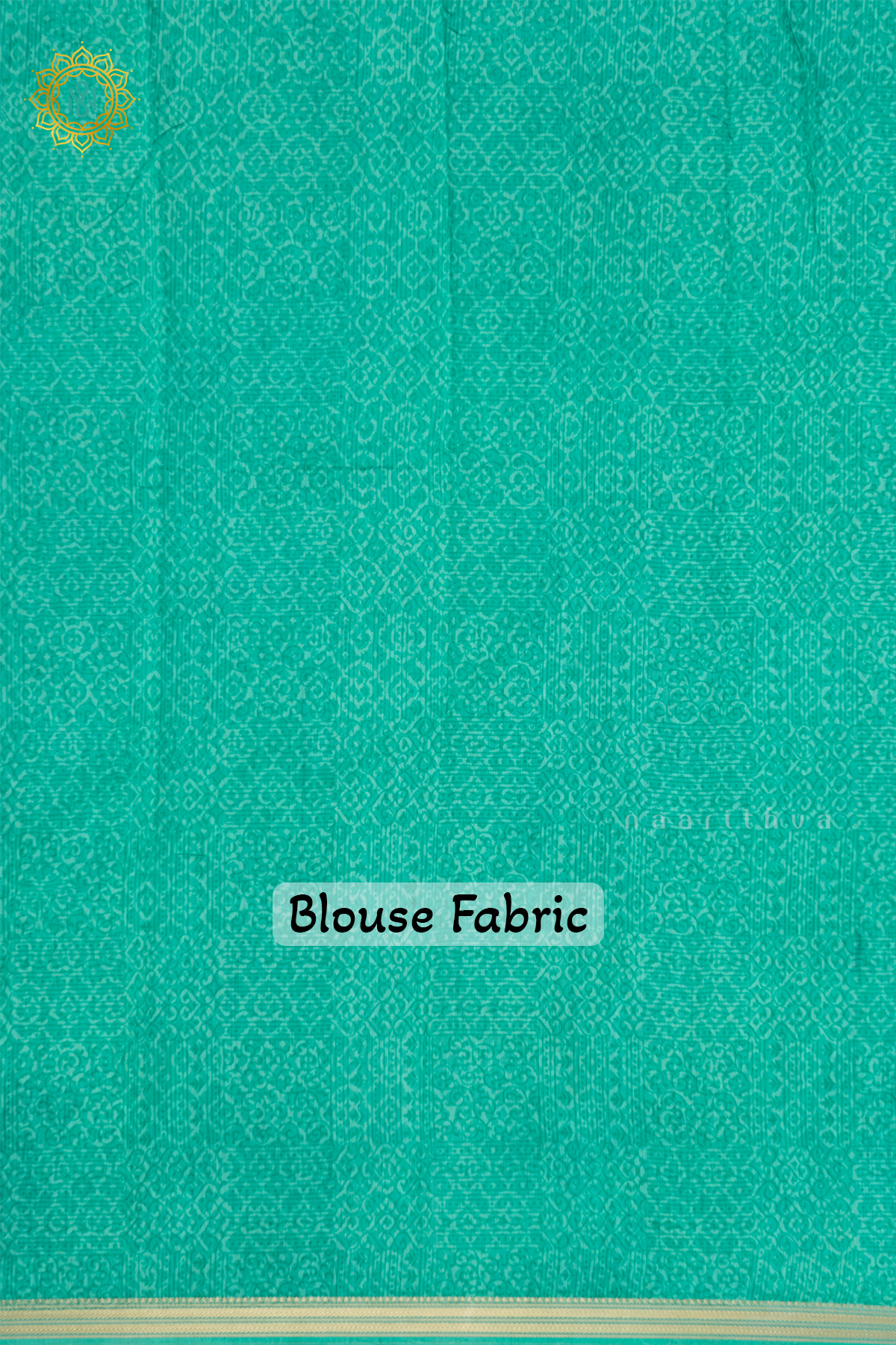 SKY BLUE WITH ELEPHANT GREY & AQUA GREEN - BUTTER CREPE