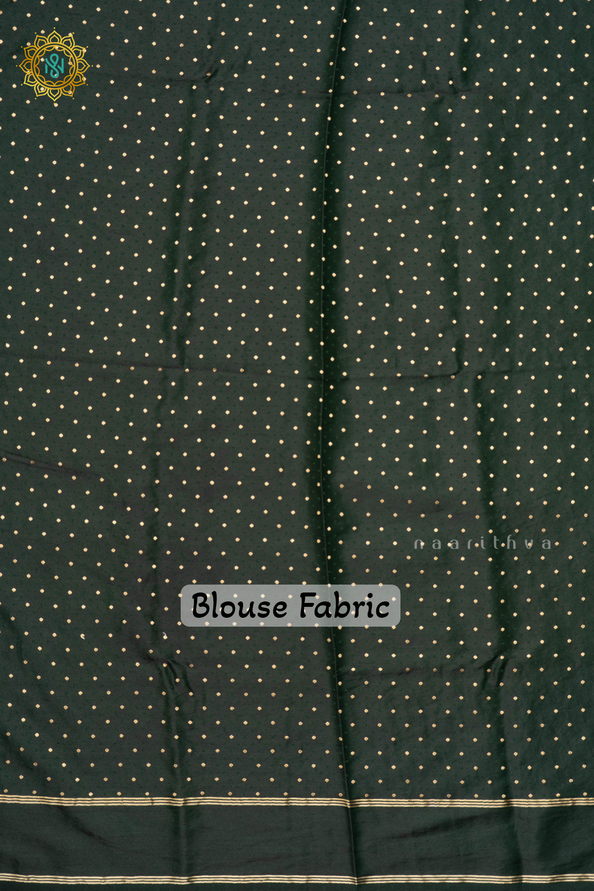 PEACH WITH BOTTLE GREEN - SEMI SILK