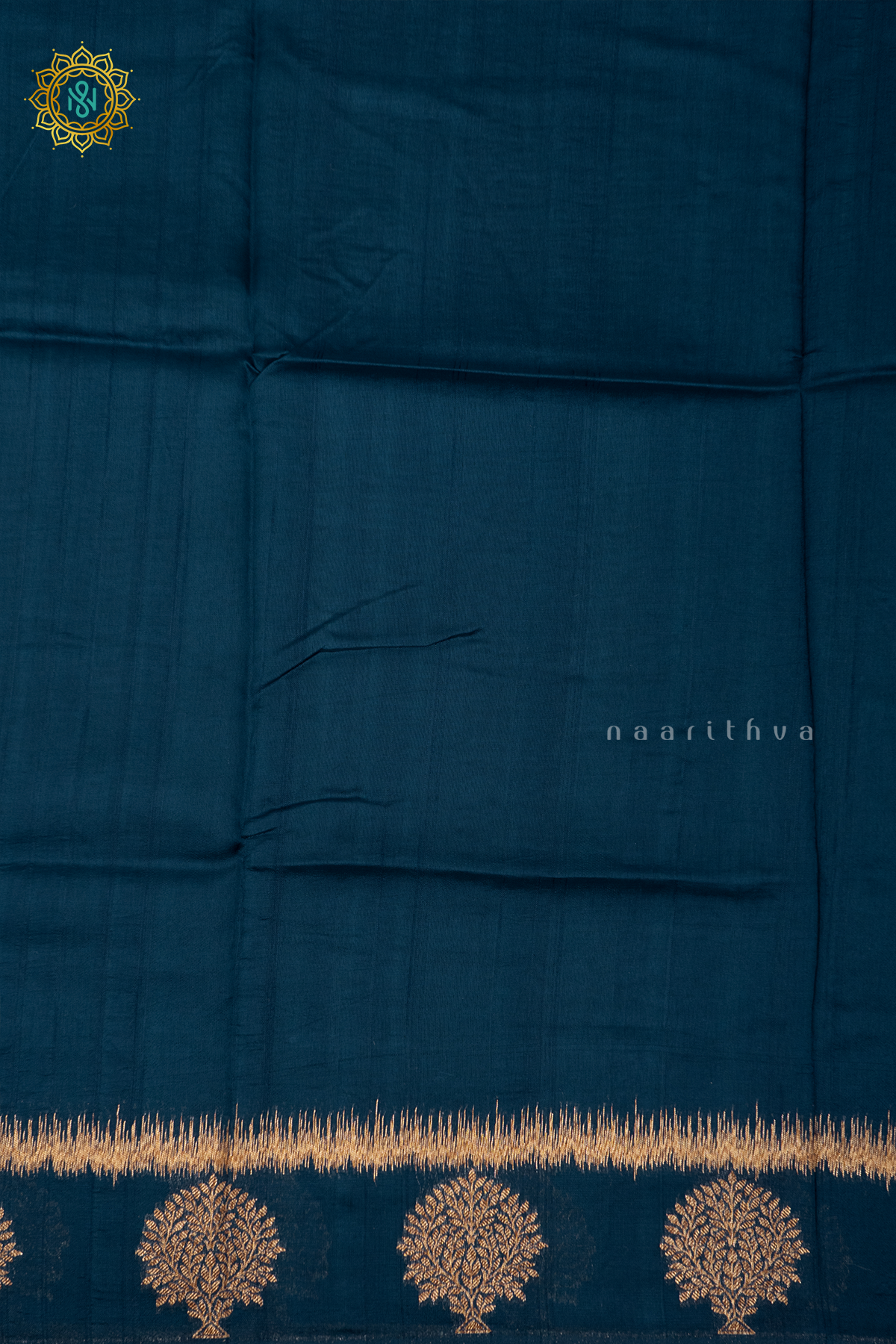 GERMAN BLUE WITH PURPLE - SEMI TUSSAR SILK