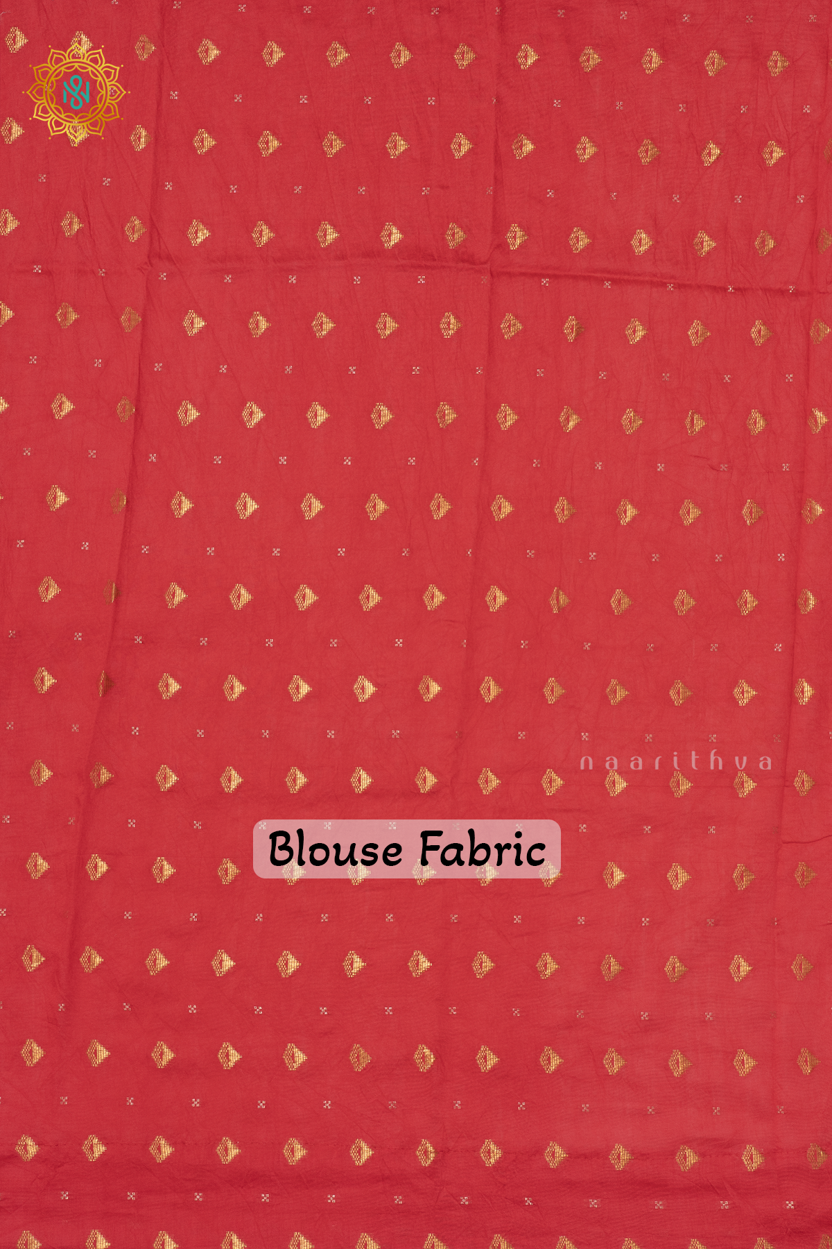 RED WITH YELLOW - SEMI CREPE SILK